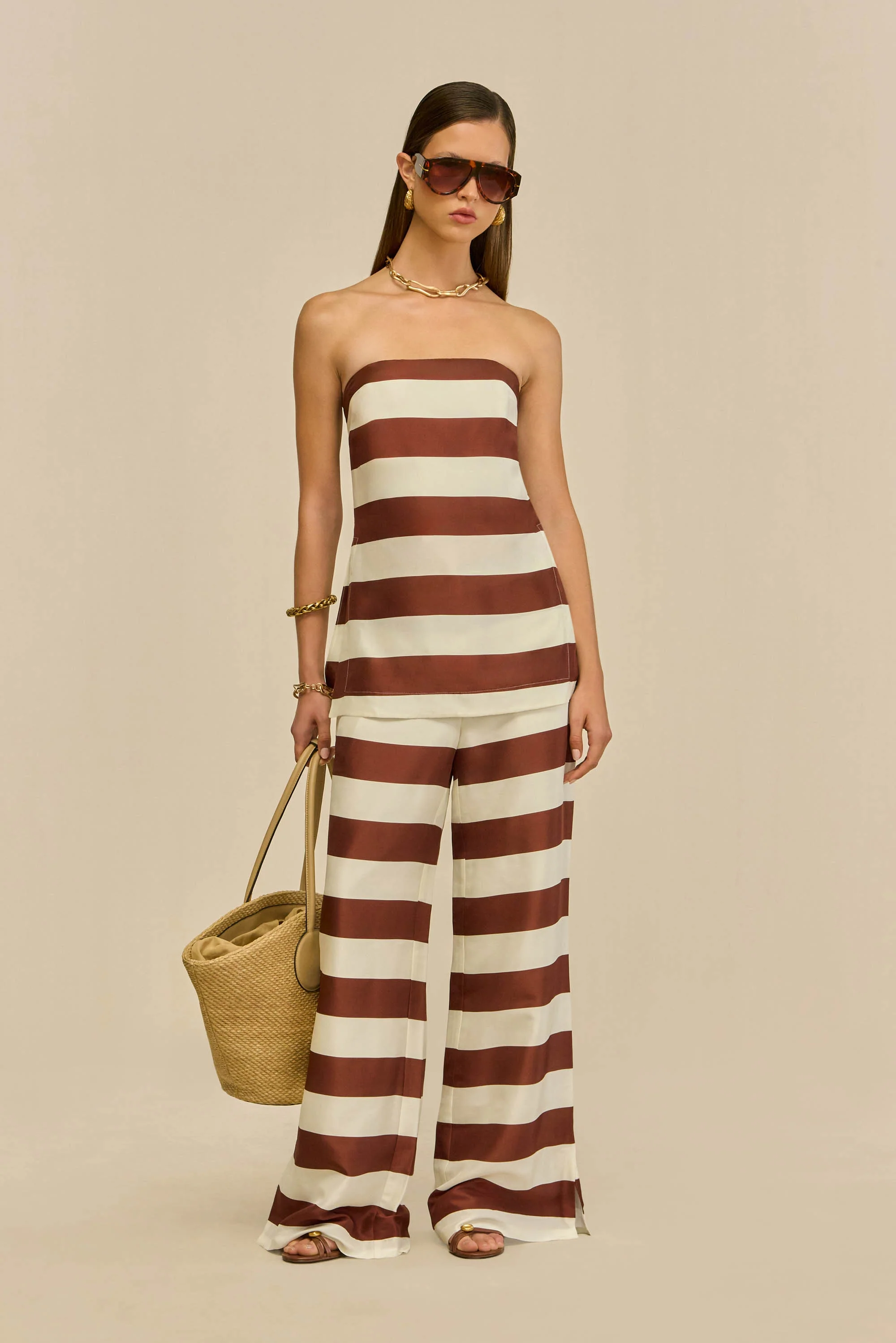 RHETT TOP - LARGE SADDLE STRIPE - Image 2