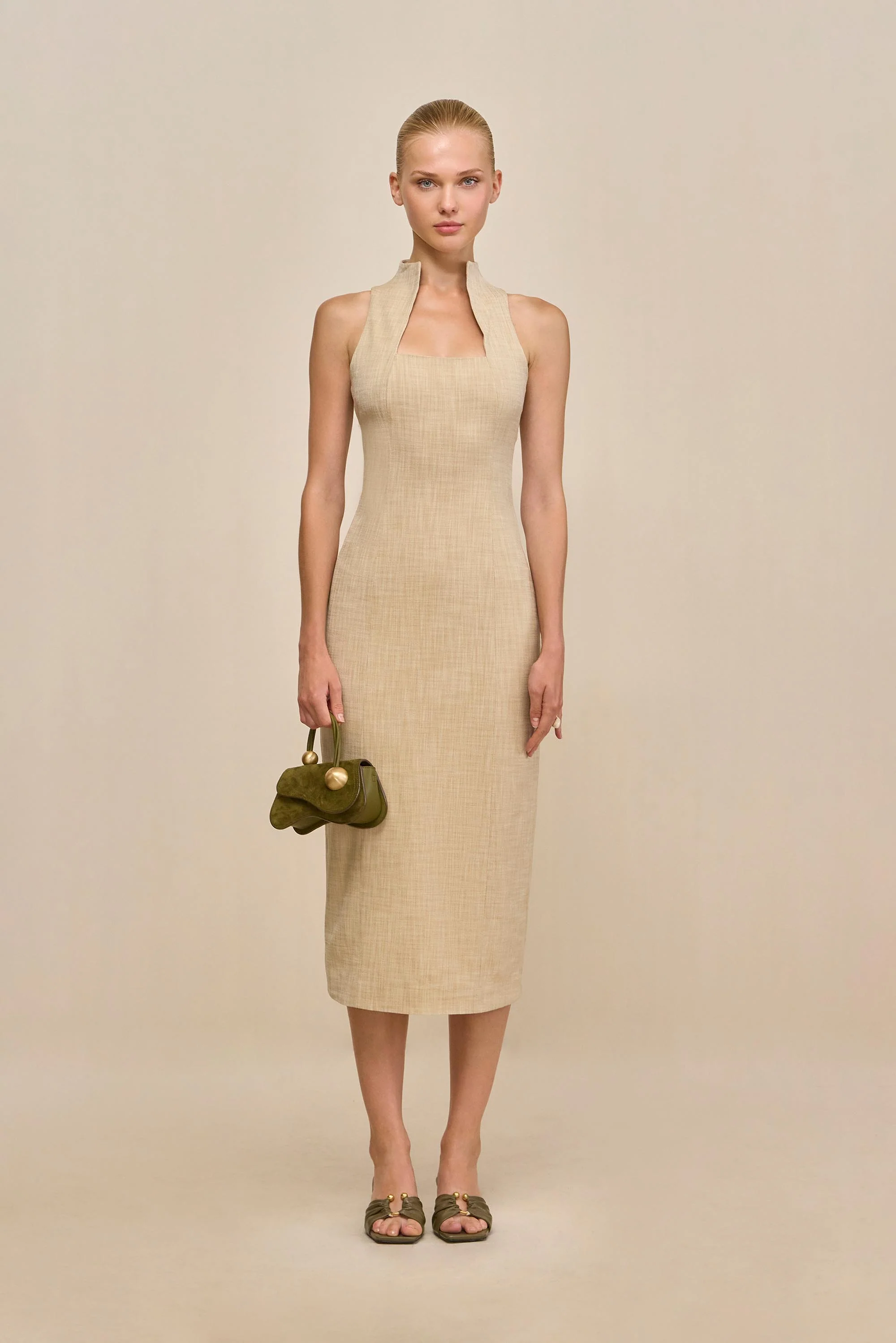 RITA DRESS - ECRU