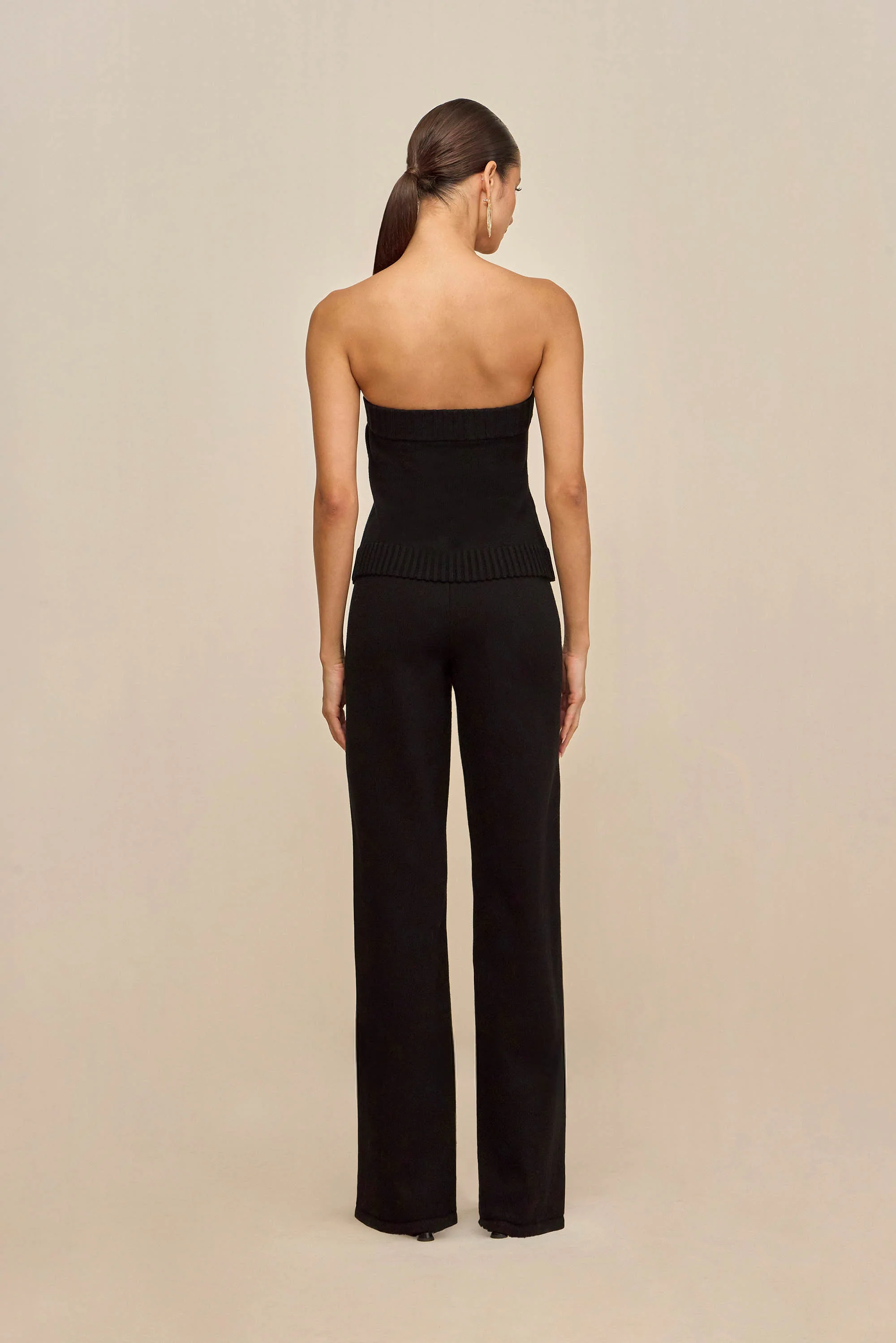 SHANE KNIT PANT - BLACK - Image 4