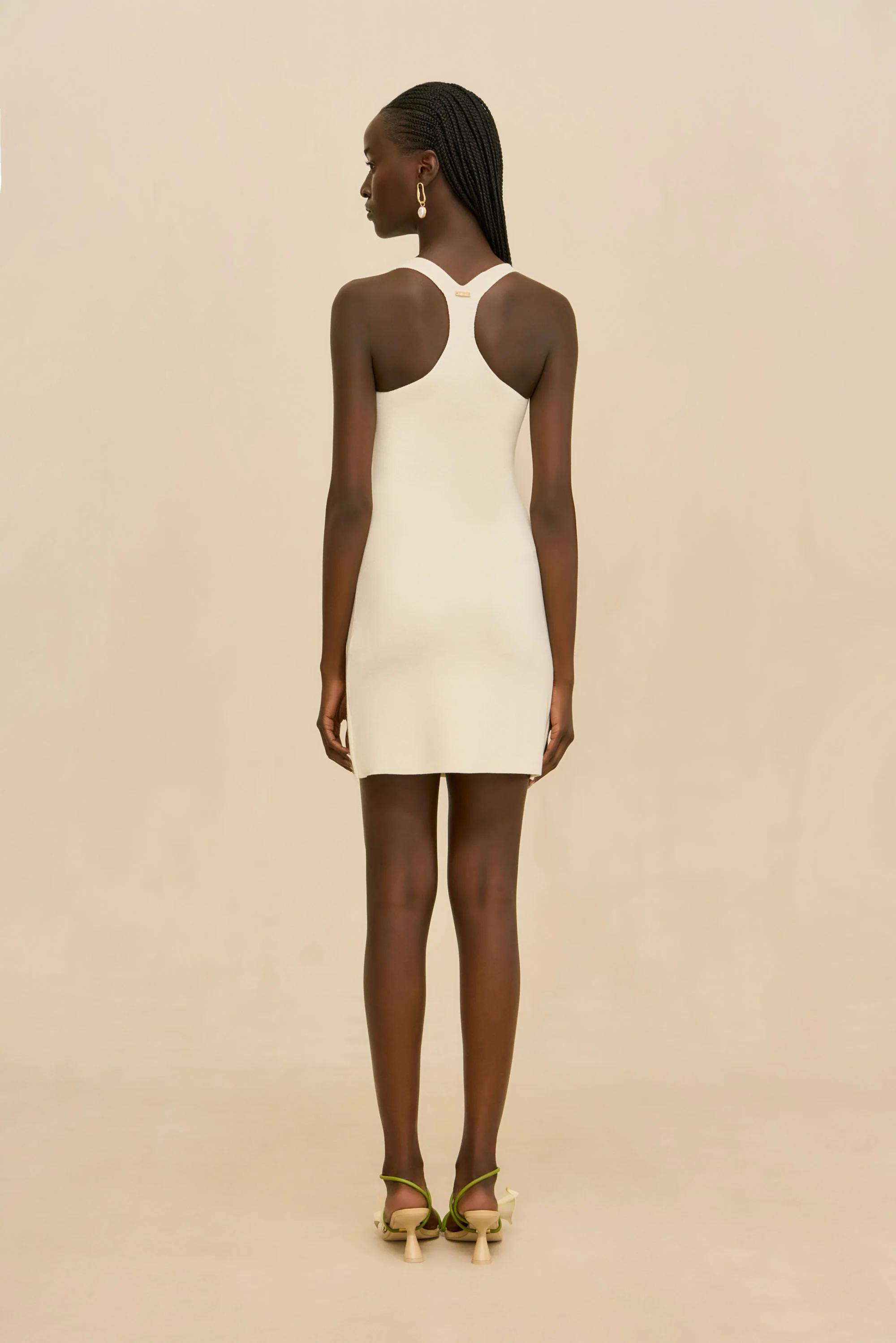 SIAM KNIT DRESS - OFF WHITE - Image 5