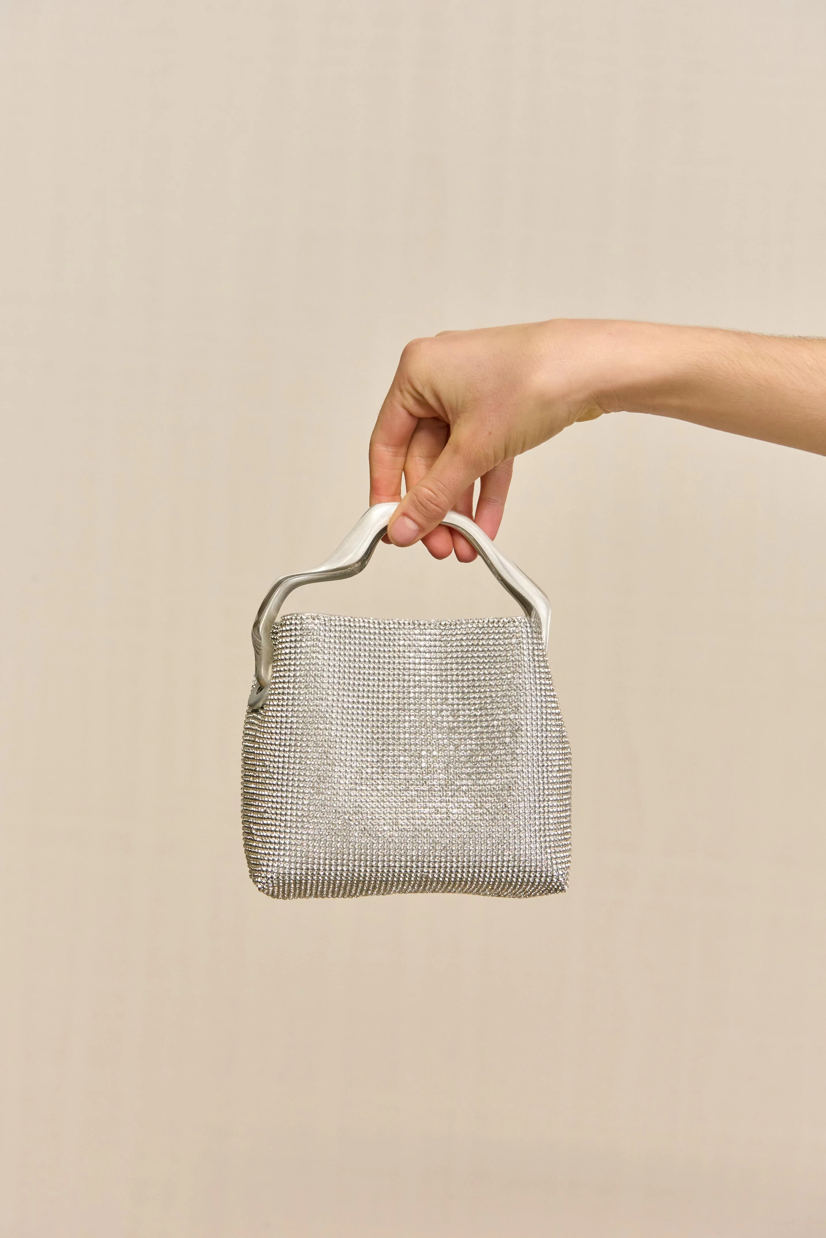 SOLENE MINI RHINESTONE BAG - CLEAR - Image 2