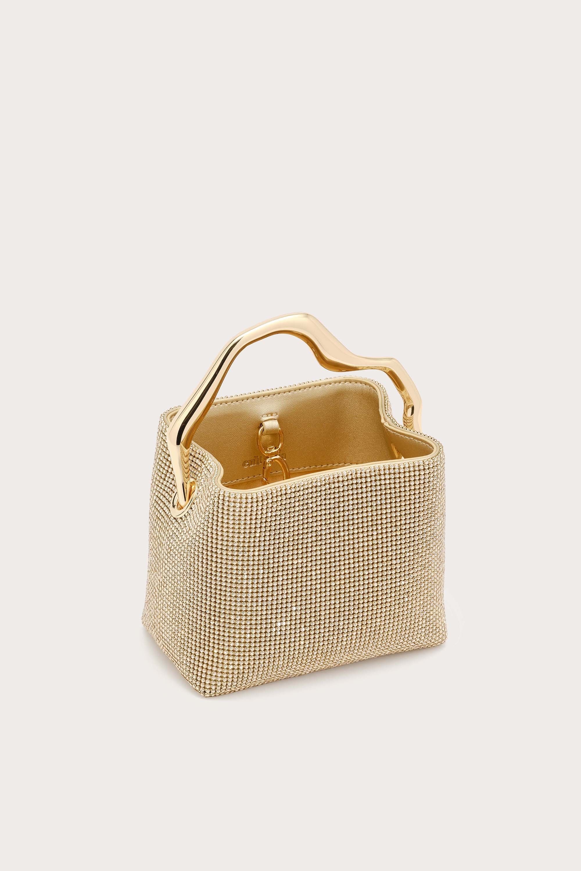 SOLENE MINI RHINESTONE BAG - SAND DOLLAR - Image 4
