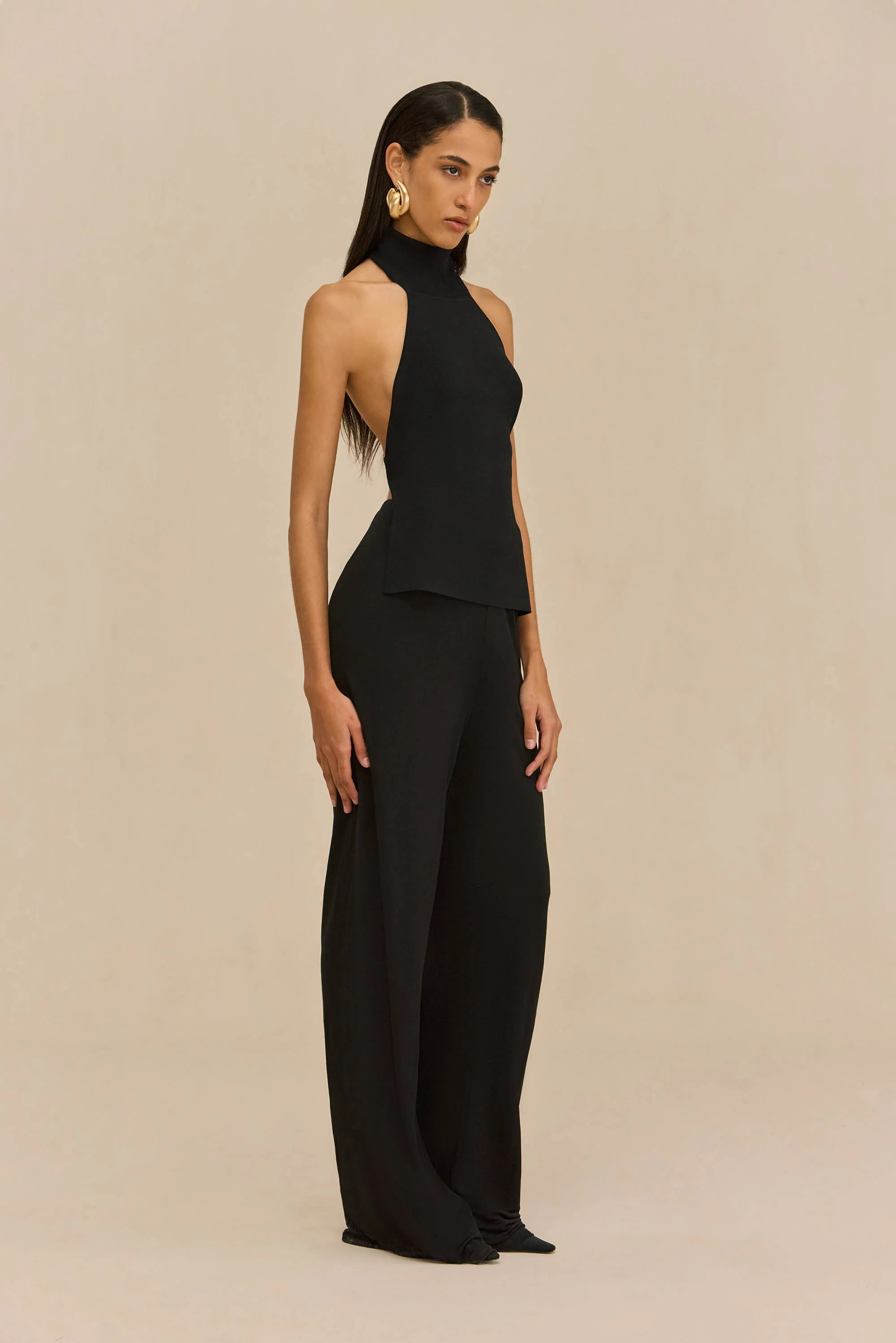 STACIE PANT - BLACK CREPE - Image 4