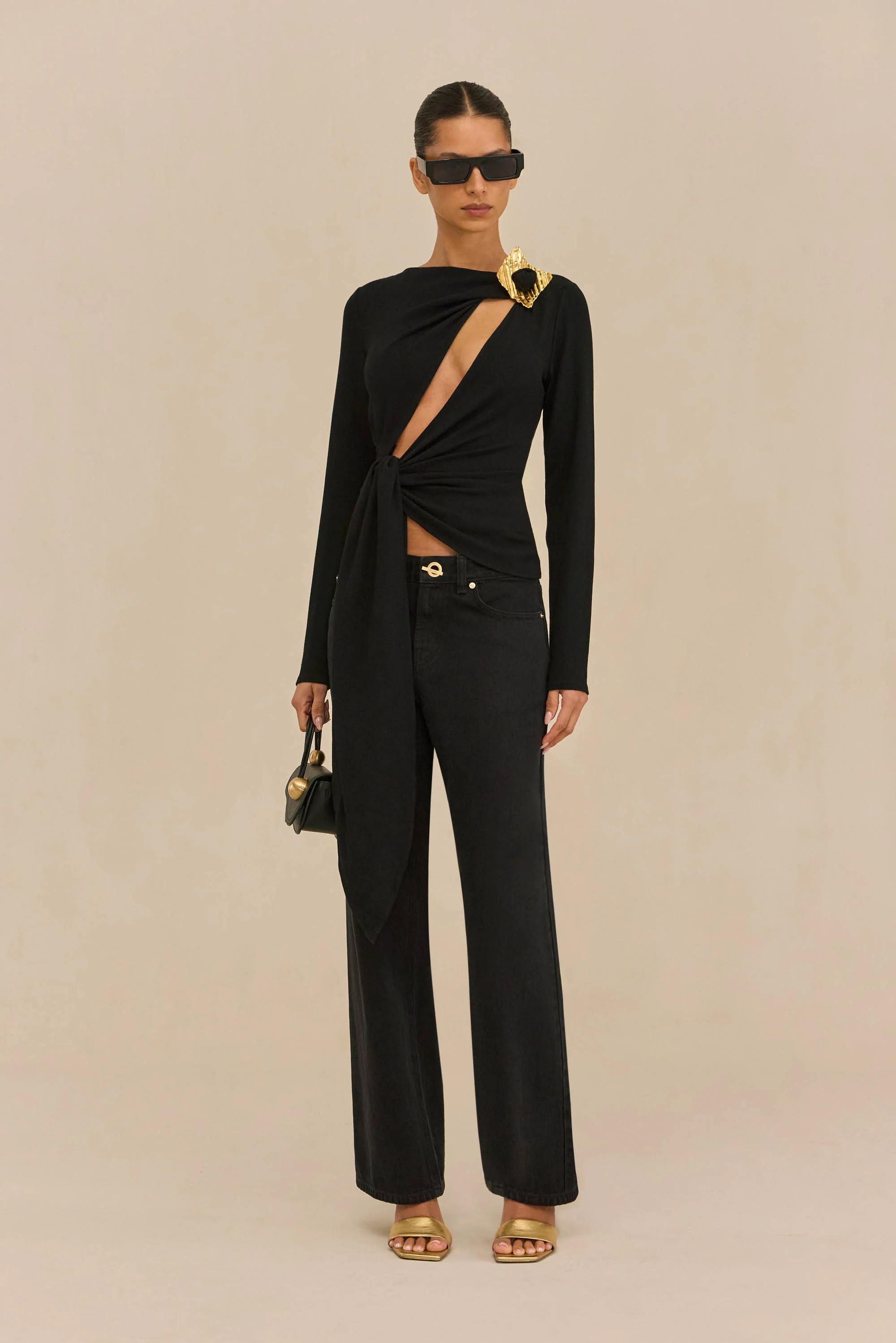 STASSI TOP - BLACK - Image 2