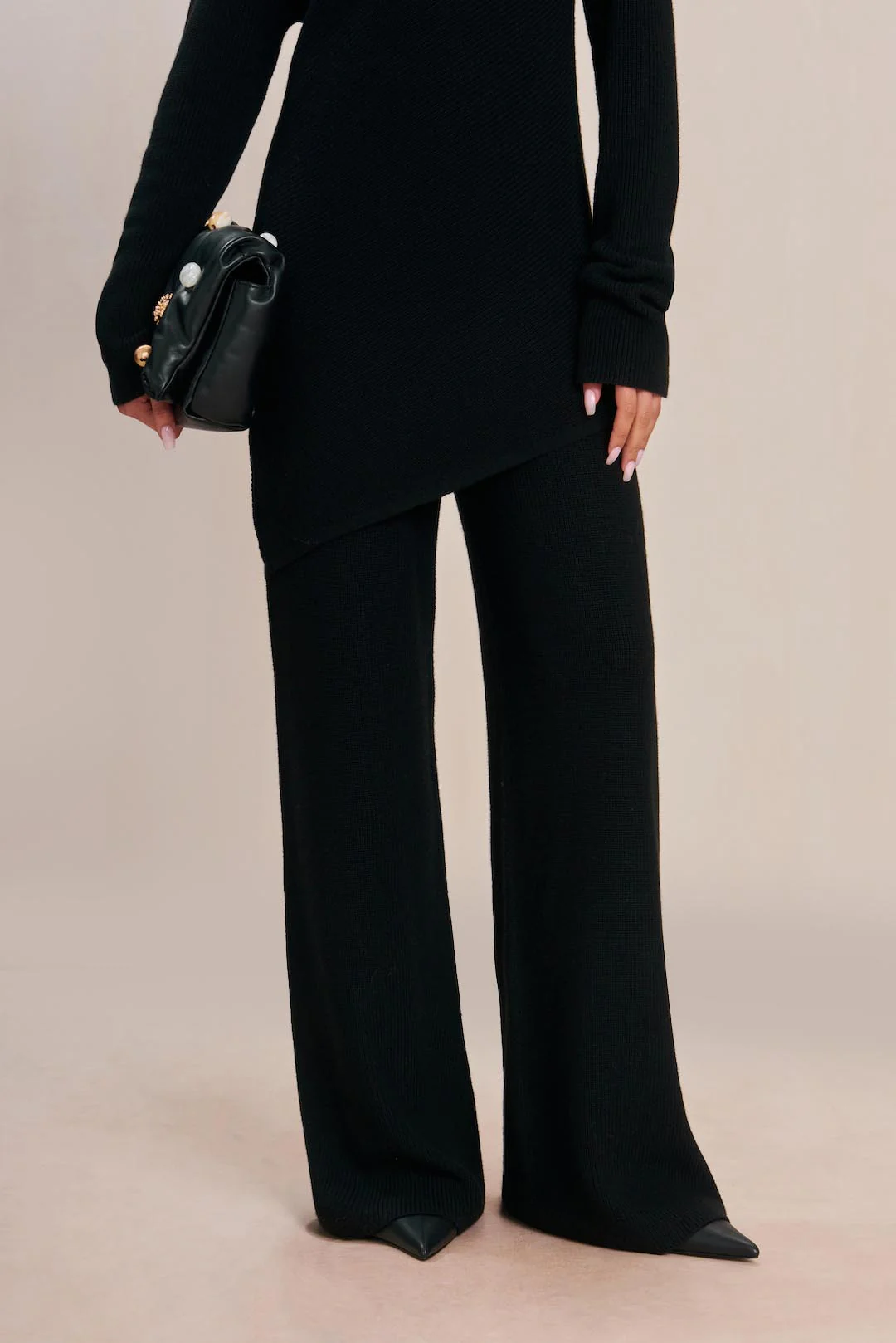 SUDI KNIT PANT - BLACK - Image 2