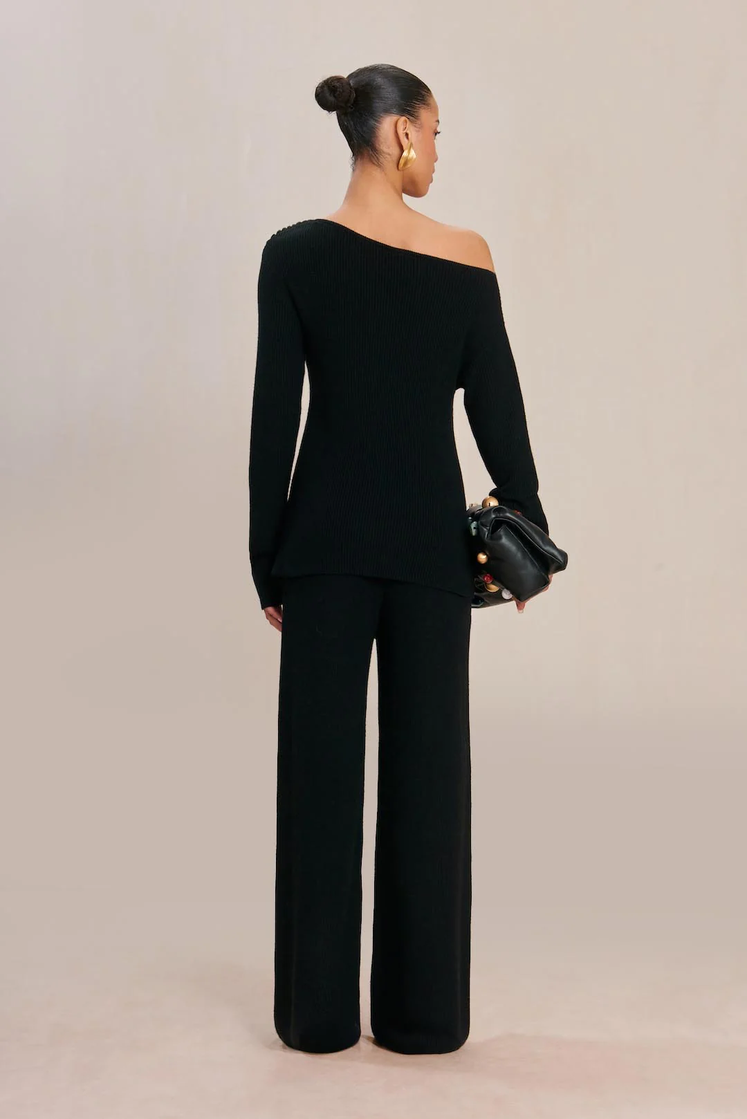 SUDI KNIT PANT - BLACK - Image 5