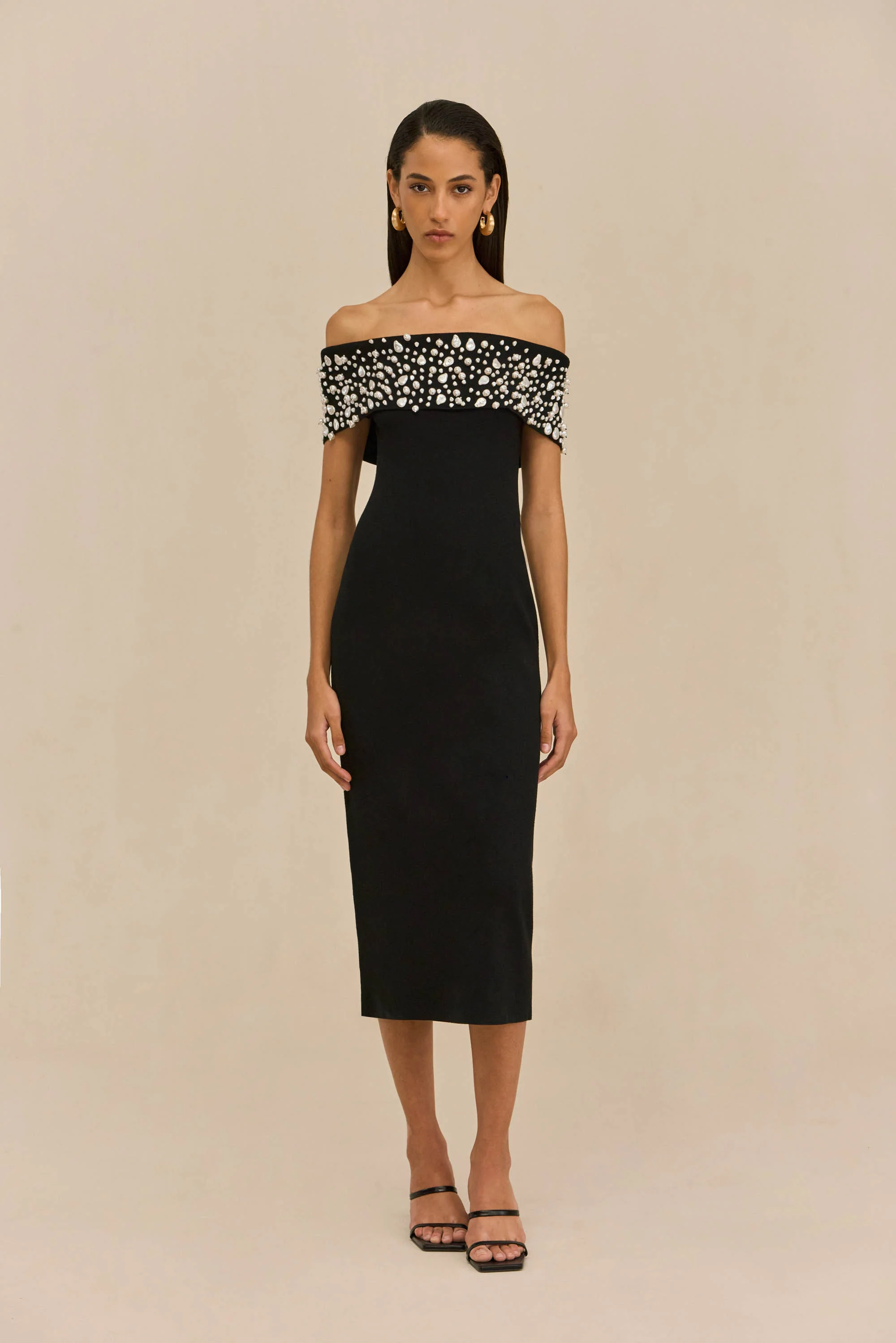 SUZIE KNIT DRESS - BLACK - Image 2
