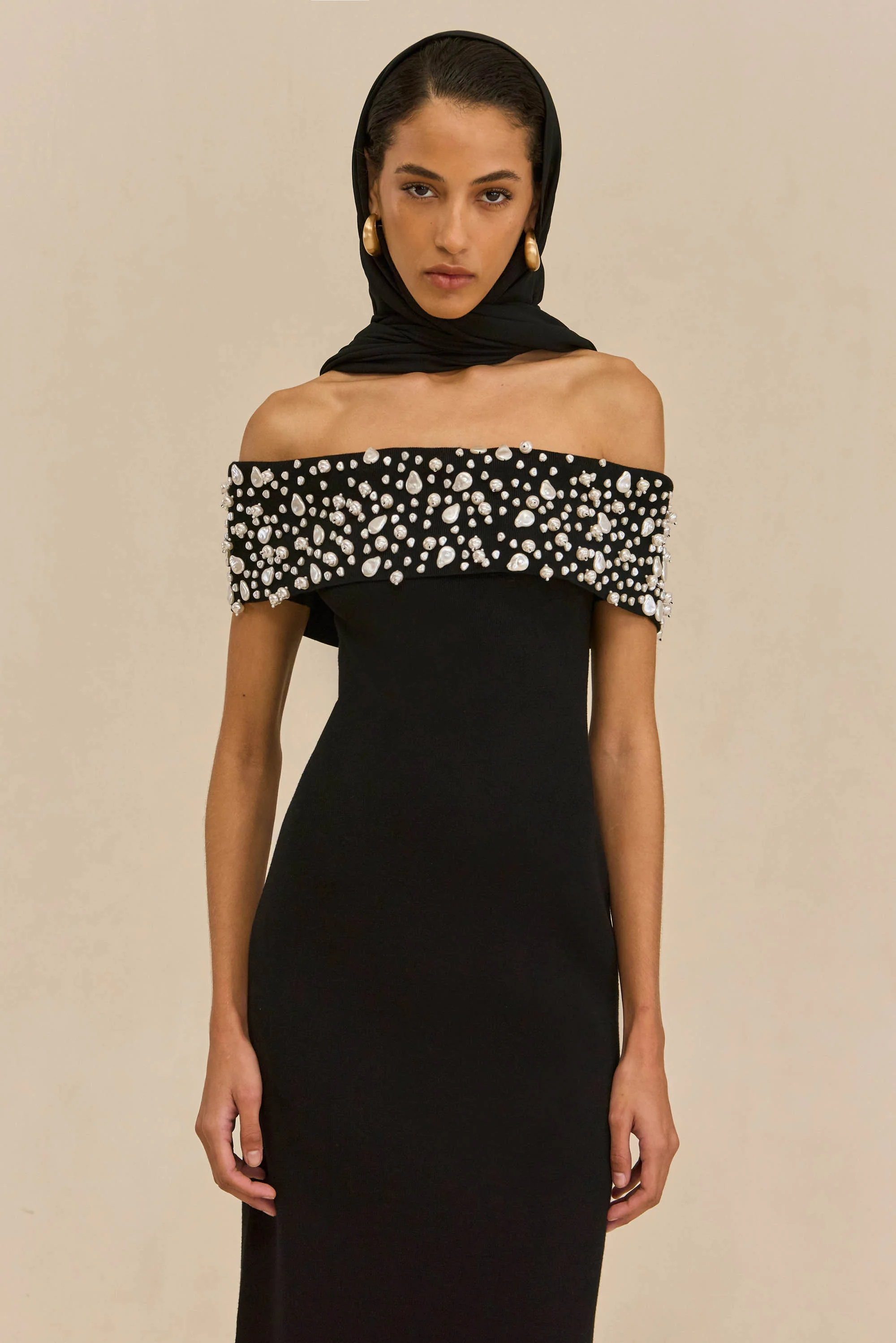 SUZIE KNIT DRESS - BLACK - Image 3
