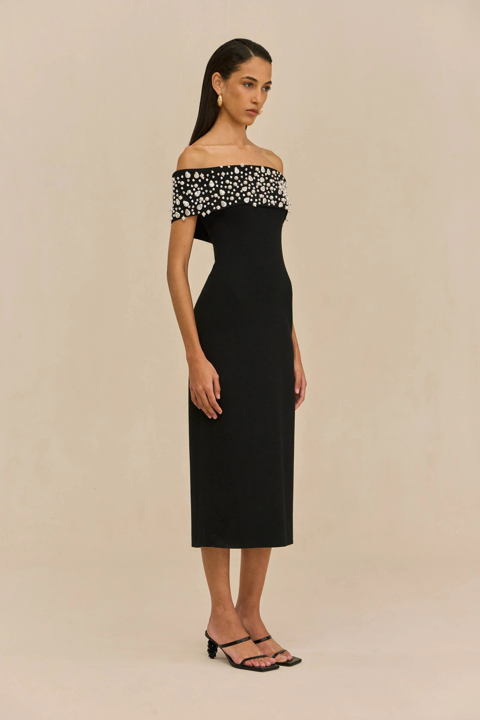 SUZIE KNIT DRESS - BLACK - Image 5