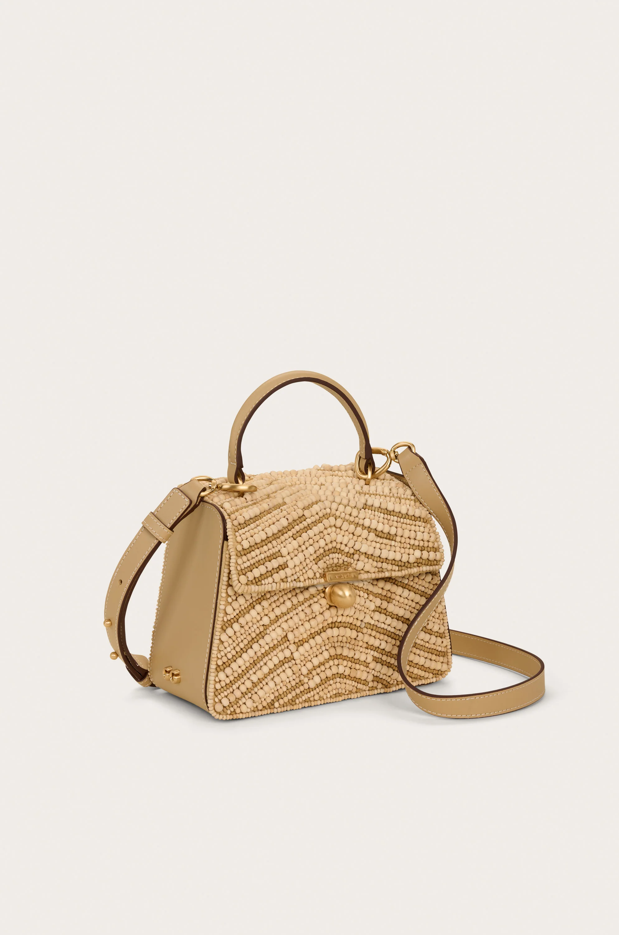 SYBIL CROSSBODY BAG - NATURAL WOOD BEAD MULTI - Image 3