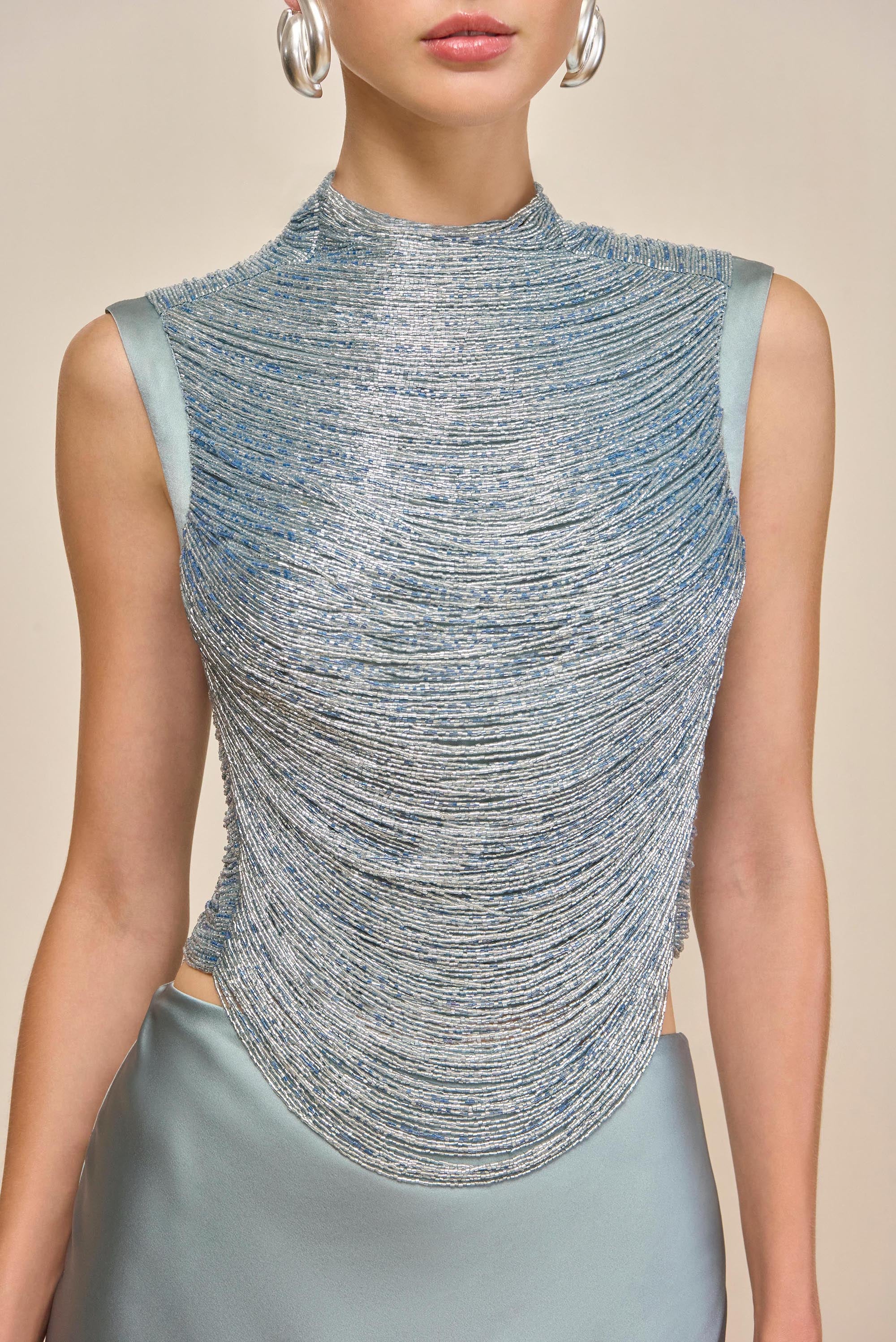 TARAJI TOP - CELADON - Image 2