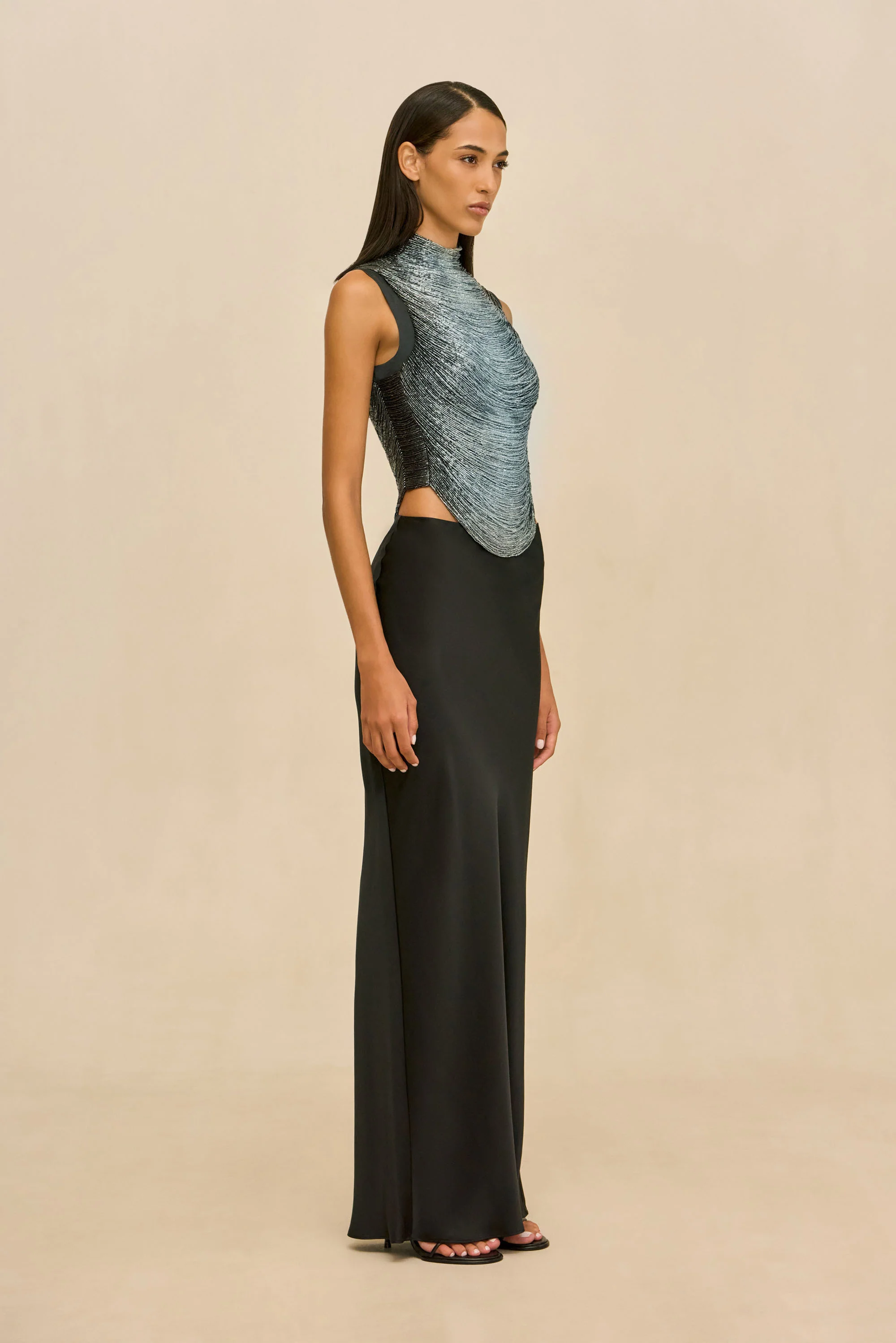 TARAJI TOP - GRAPHITE MULTI - Image 4
