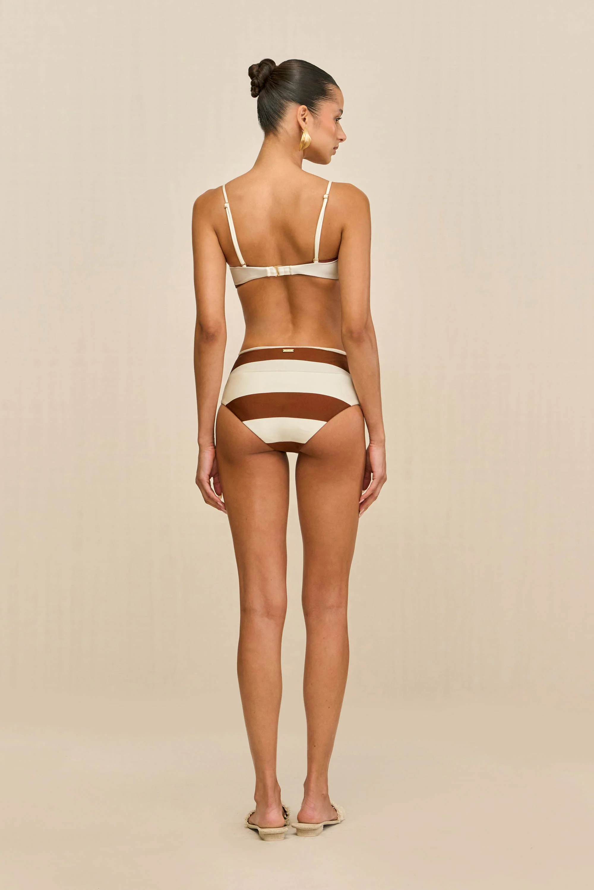 TAREK BIKINI BOTTOM - LARGE SADDLE STRIPE - Image 6