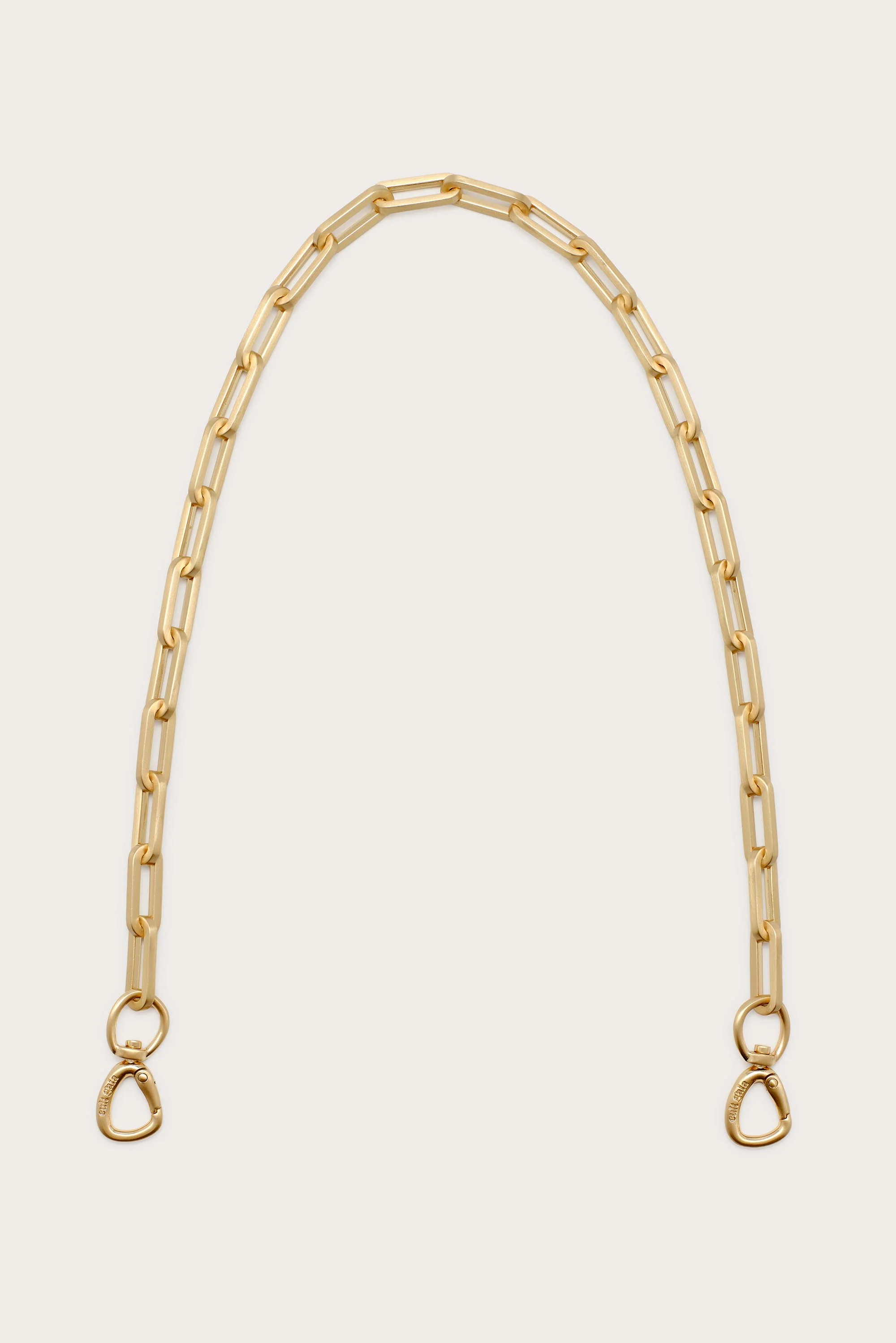 TASHA DETACHABLE CLUTCH STRAP - BRUSHED BRASS