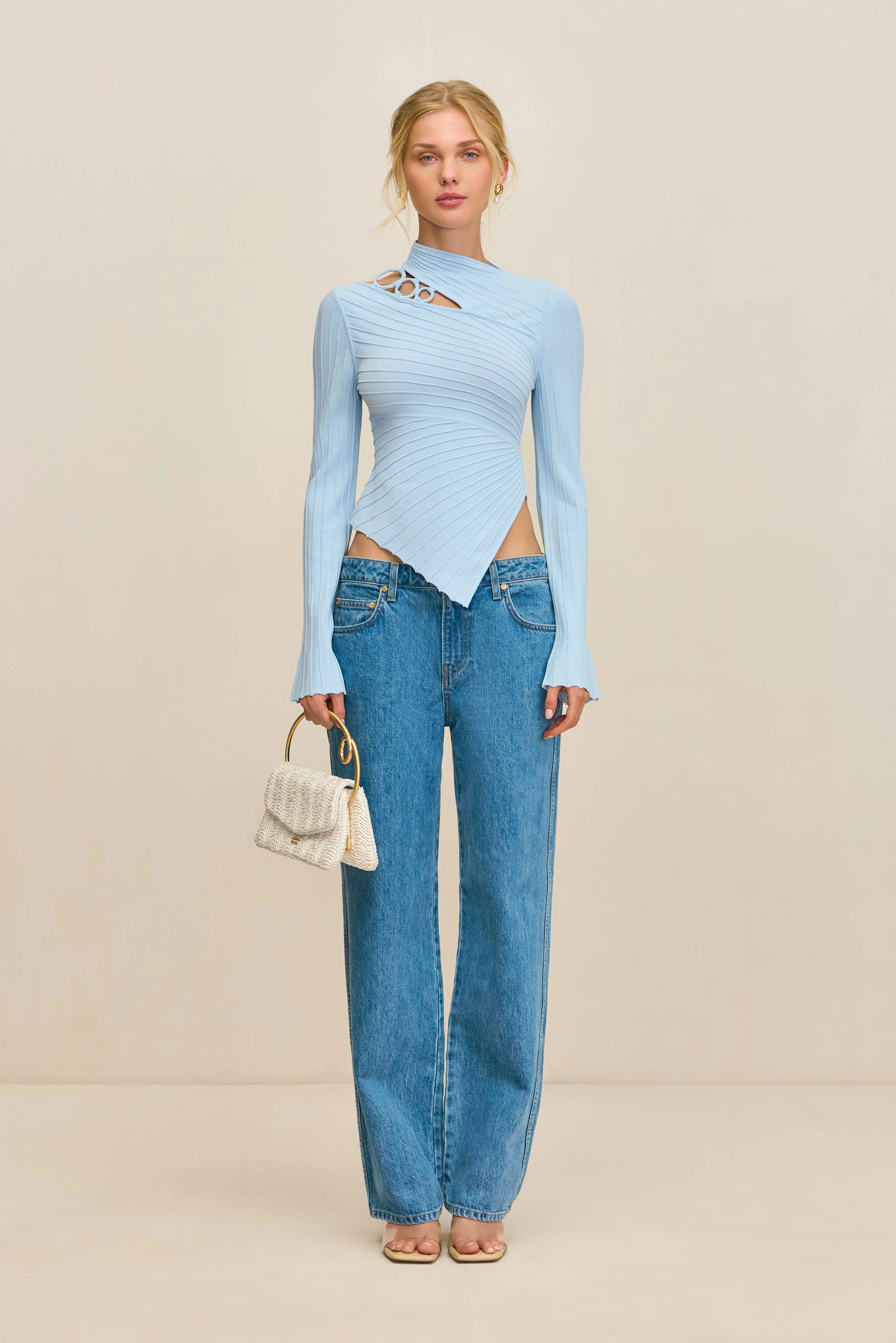 TAYLA KNIT TOP - COASTAL - Image 3