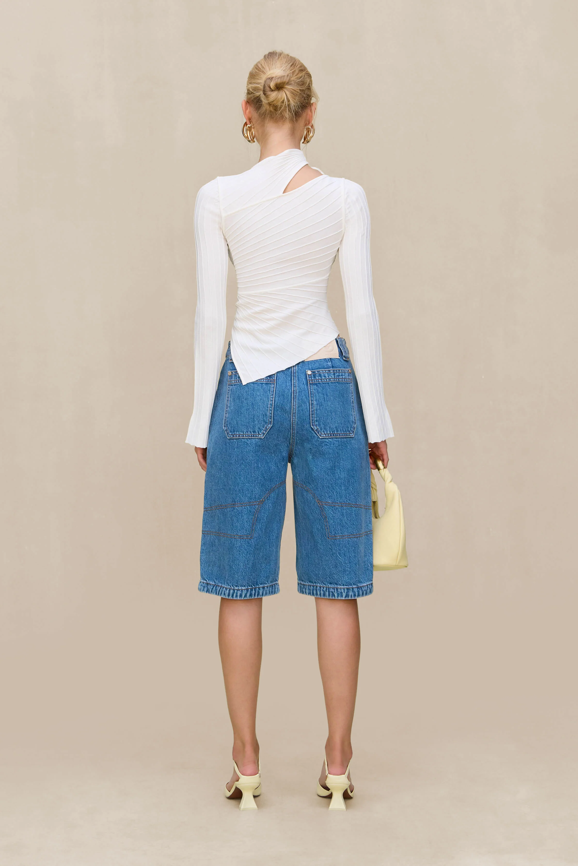 TAYLA KNIT TOP - OFF WHITE - Image 7