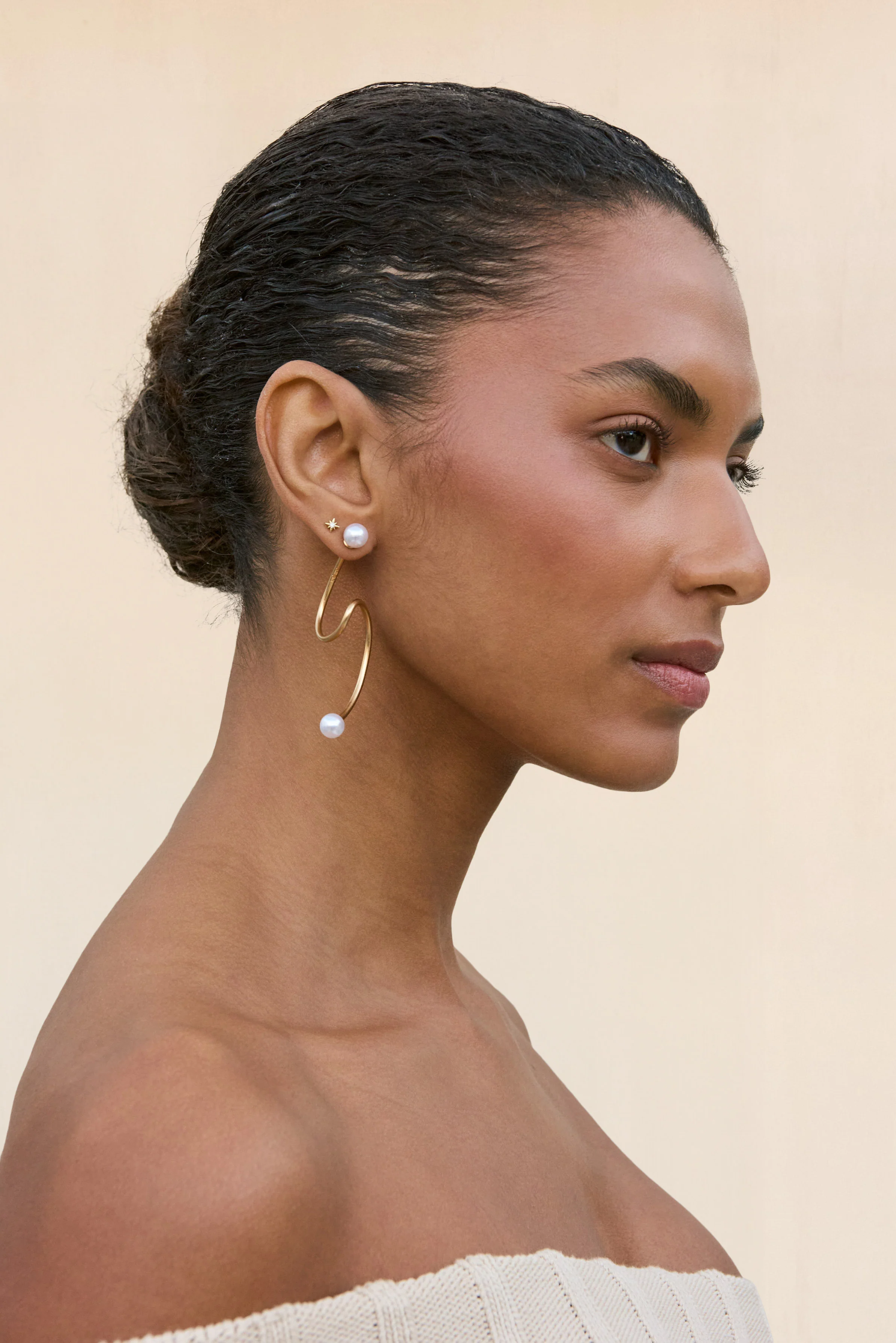 TAZIA EARRING - PEARL - Image 4