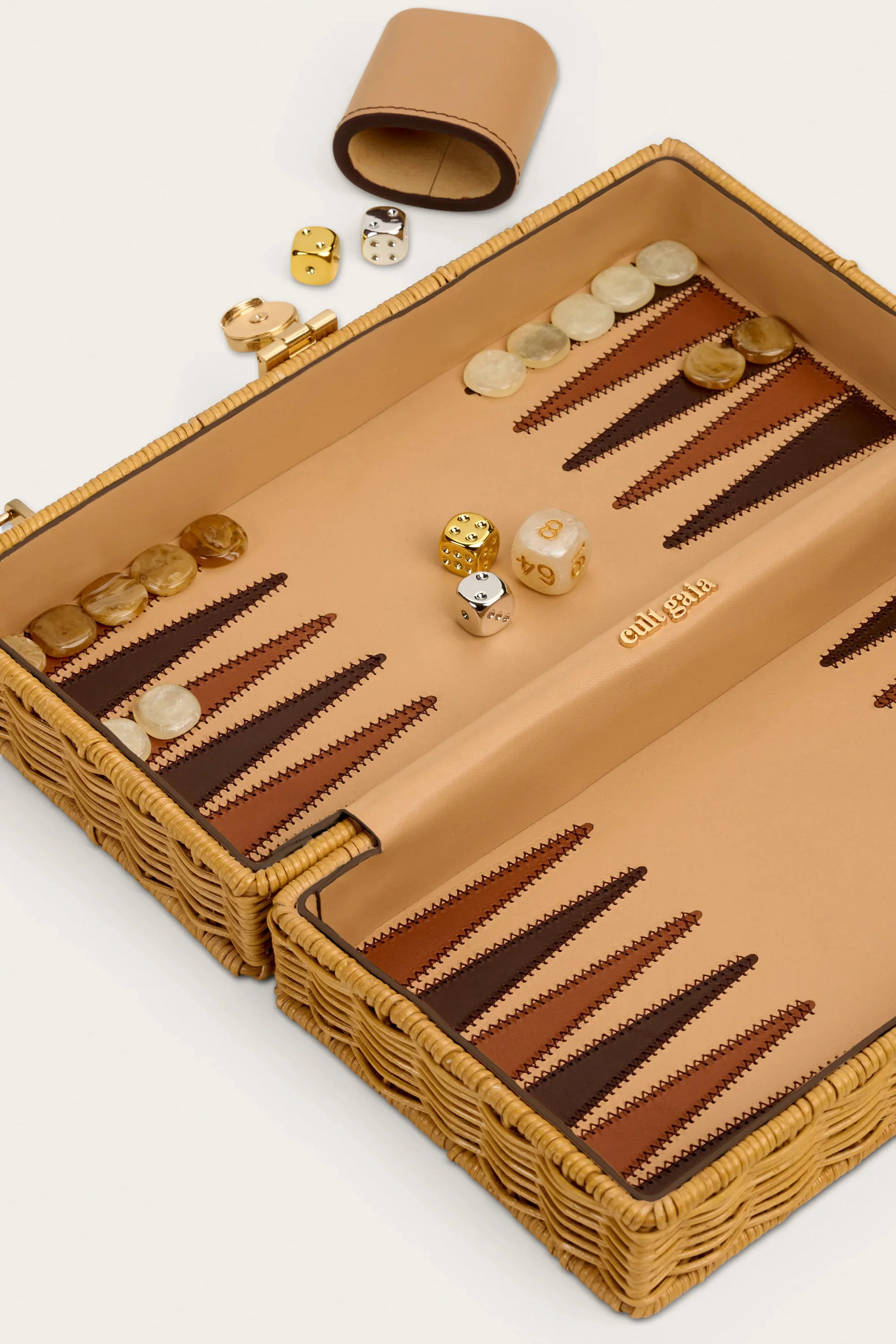 THE BACKGAMMON CLUTCH - NATURAL - Image 4