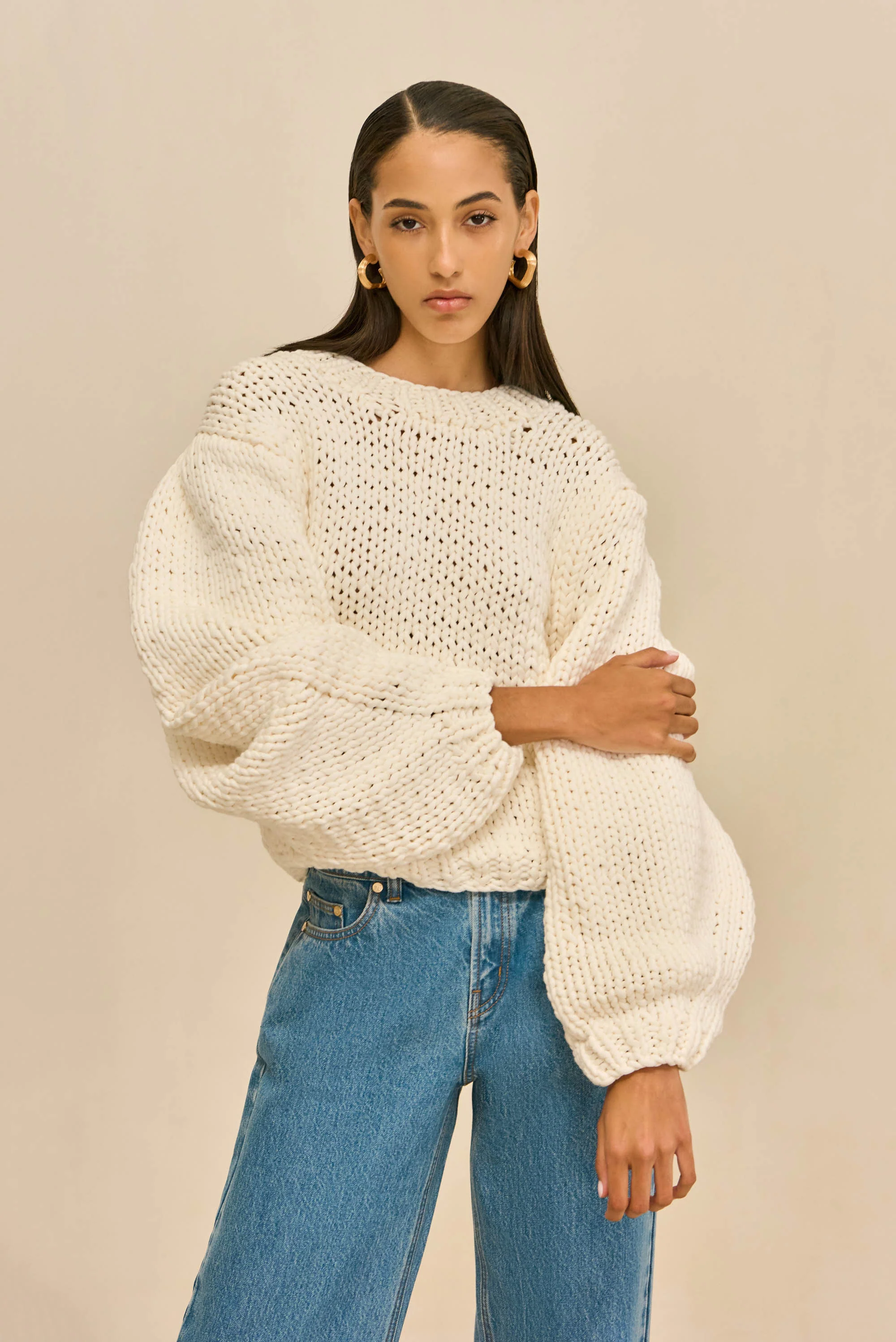 TRINA SWEATER - OFF WHITE