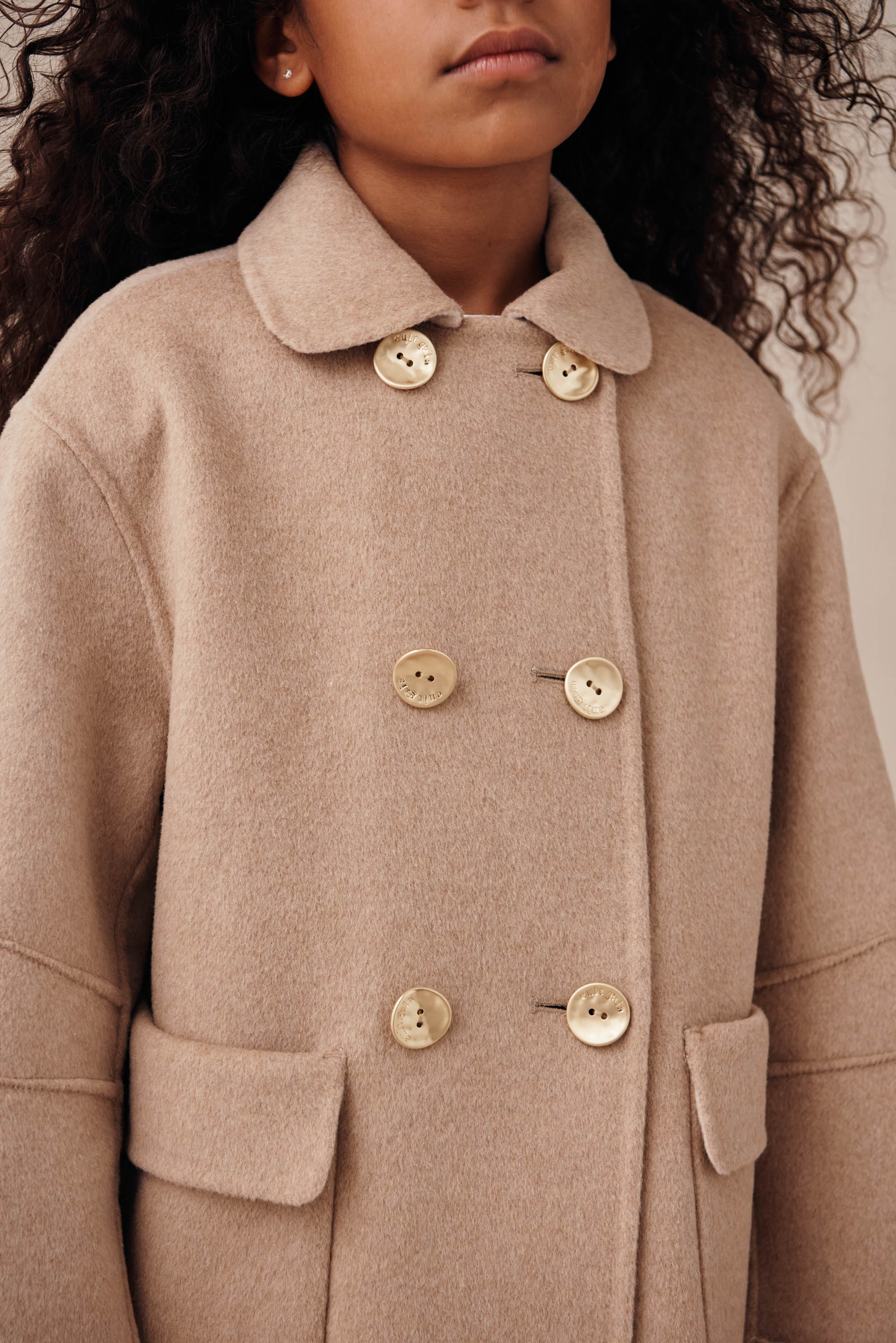 KIDS TULI REVERISBLE COAT - TAUPE - Image 3