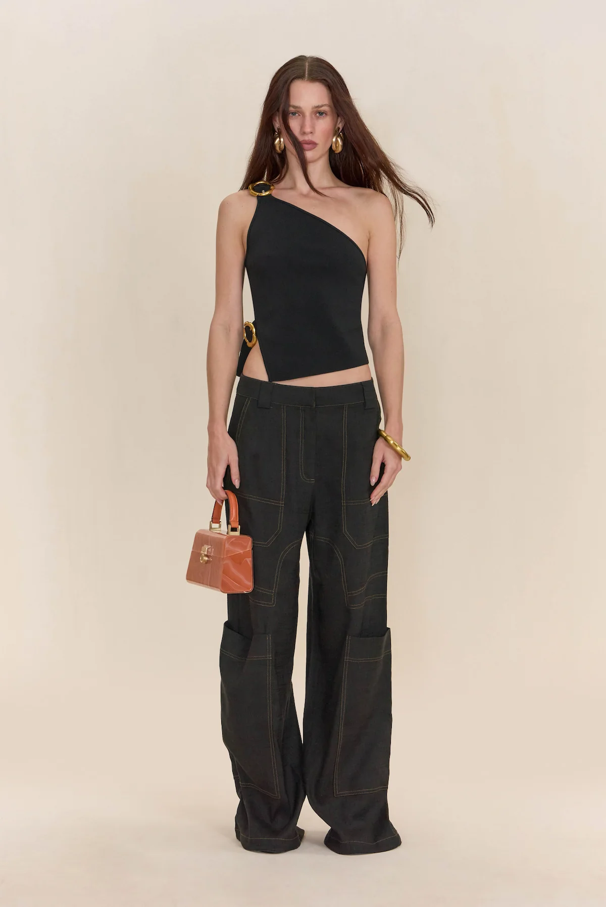 VALERIA KNIT TOP - BLACK - Image 2