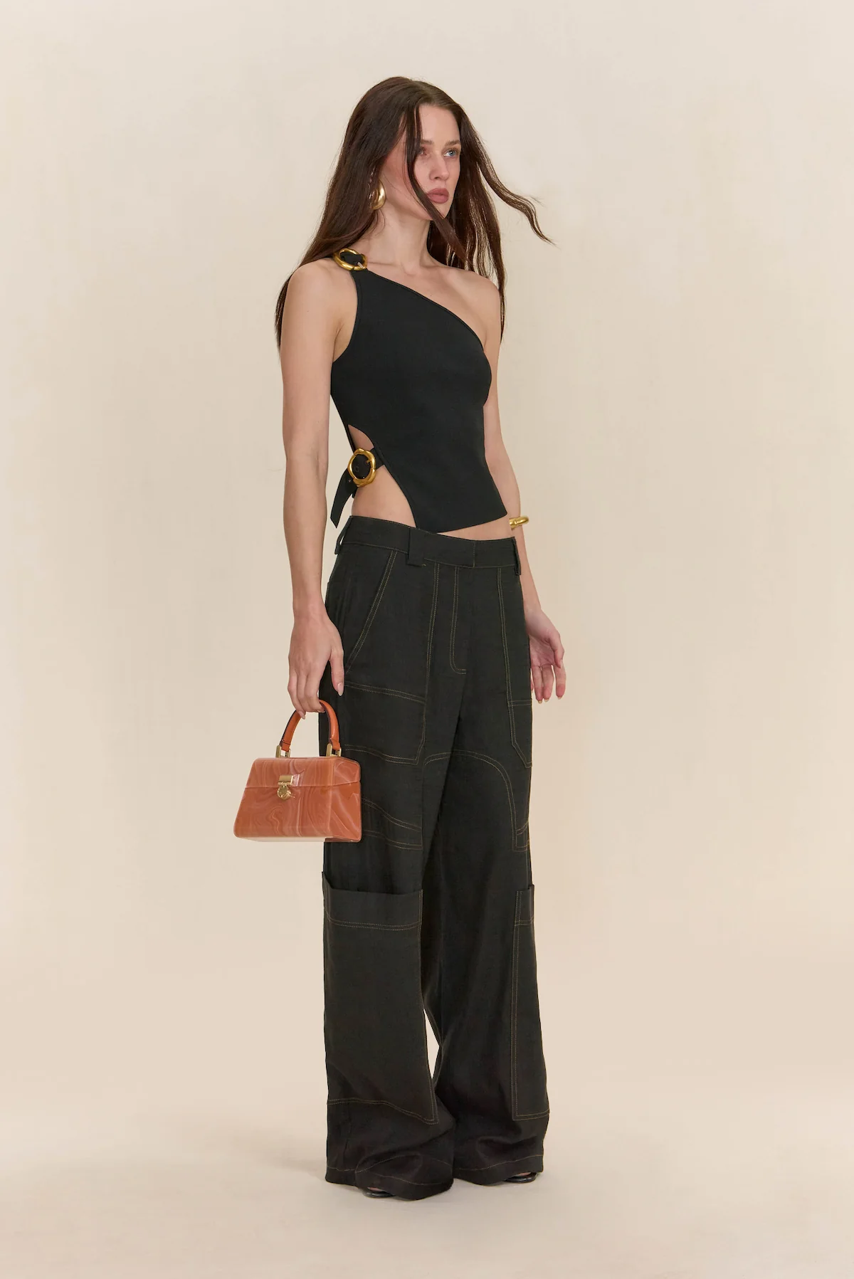VALERIA KNIT TOP - BLACK - Image 3