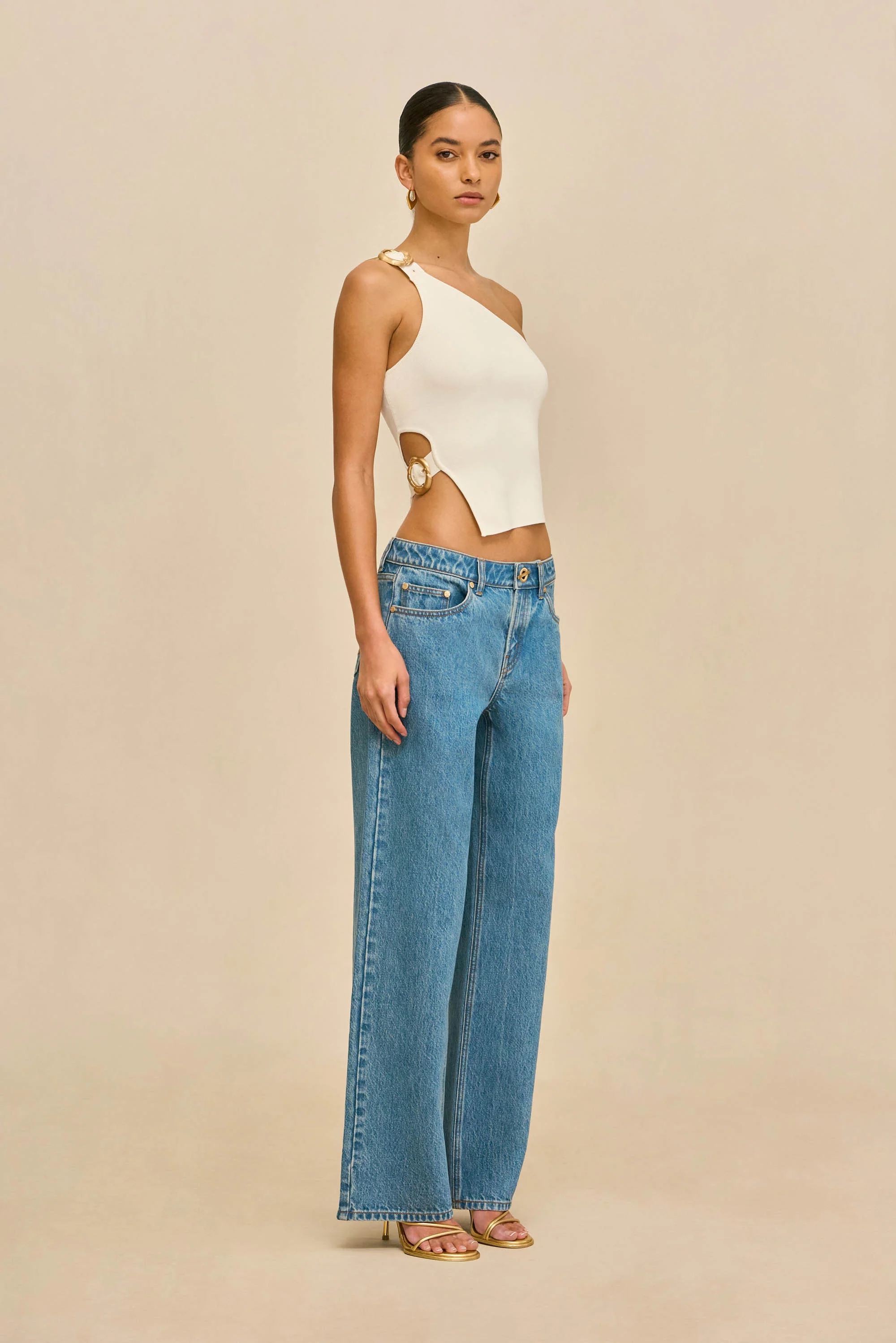 VALERIA KNIT TOP - OFF WHITE - Image 4