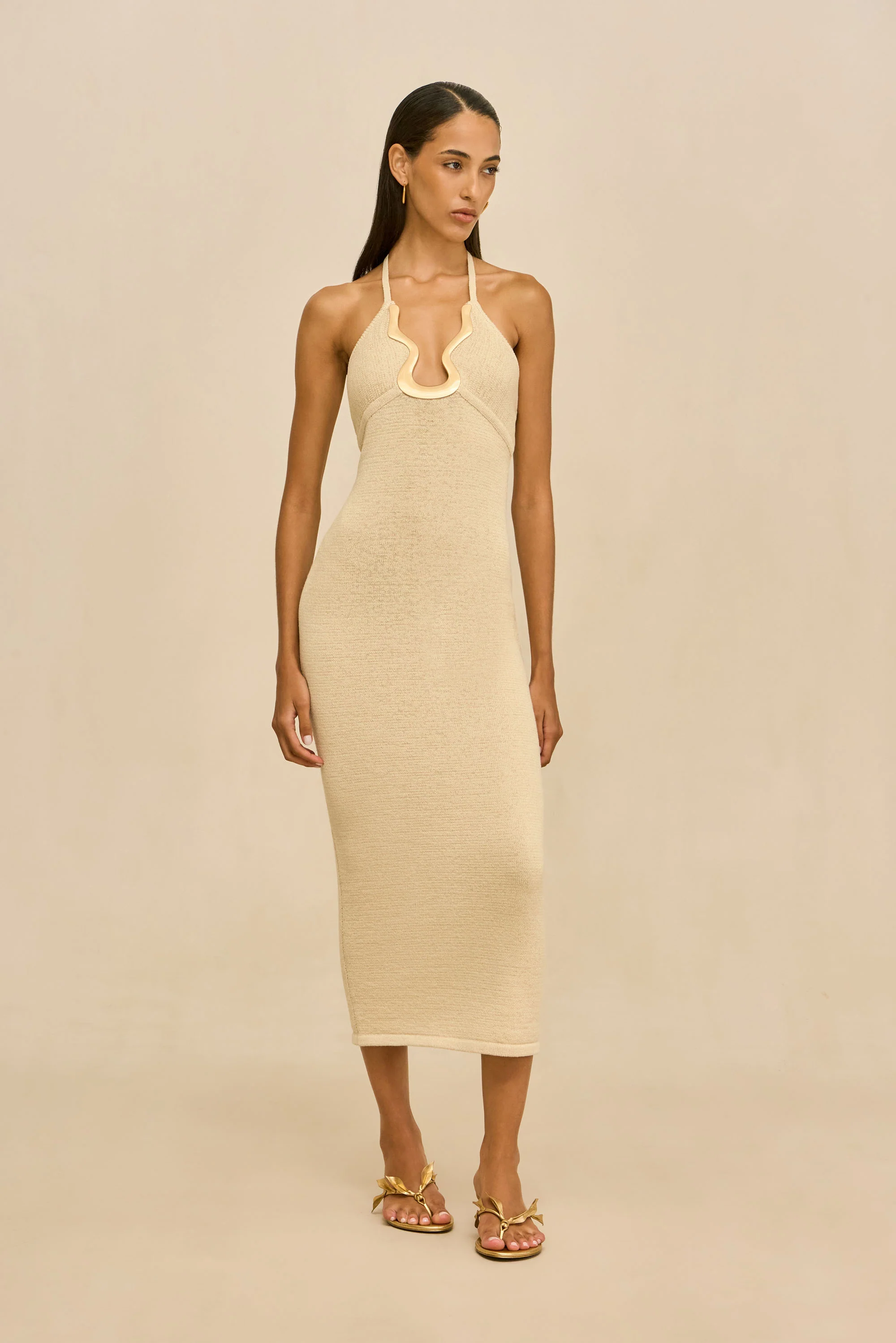 VALMA KNIT DRESS - BEACH