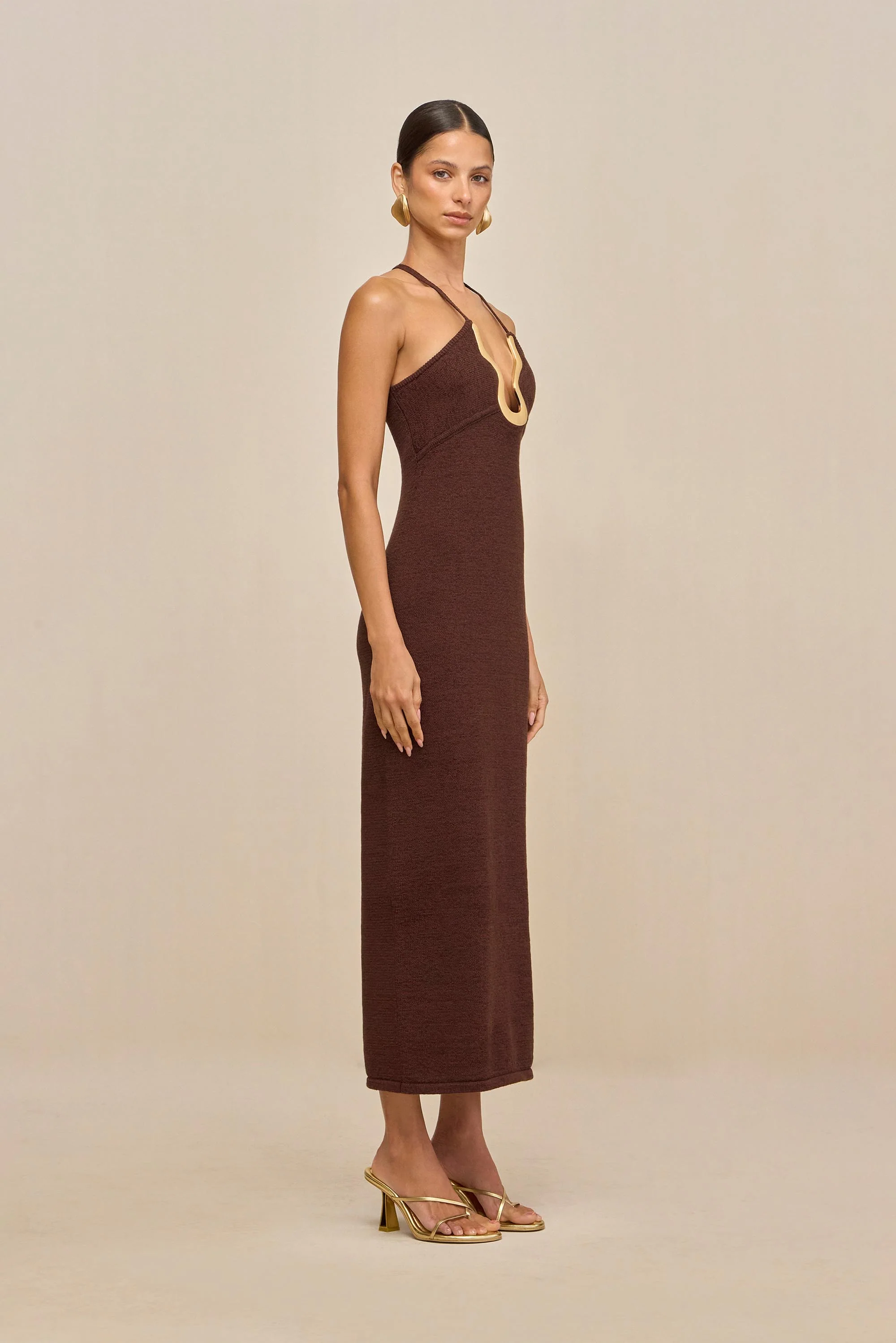 VALMA KNIT DRESS - JAVA - Image 4