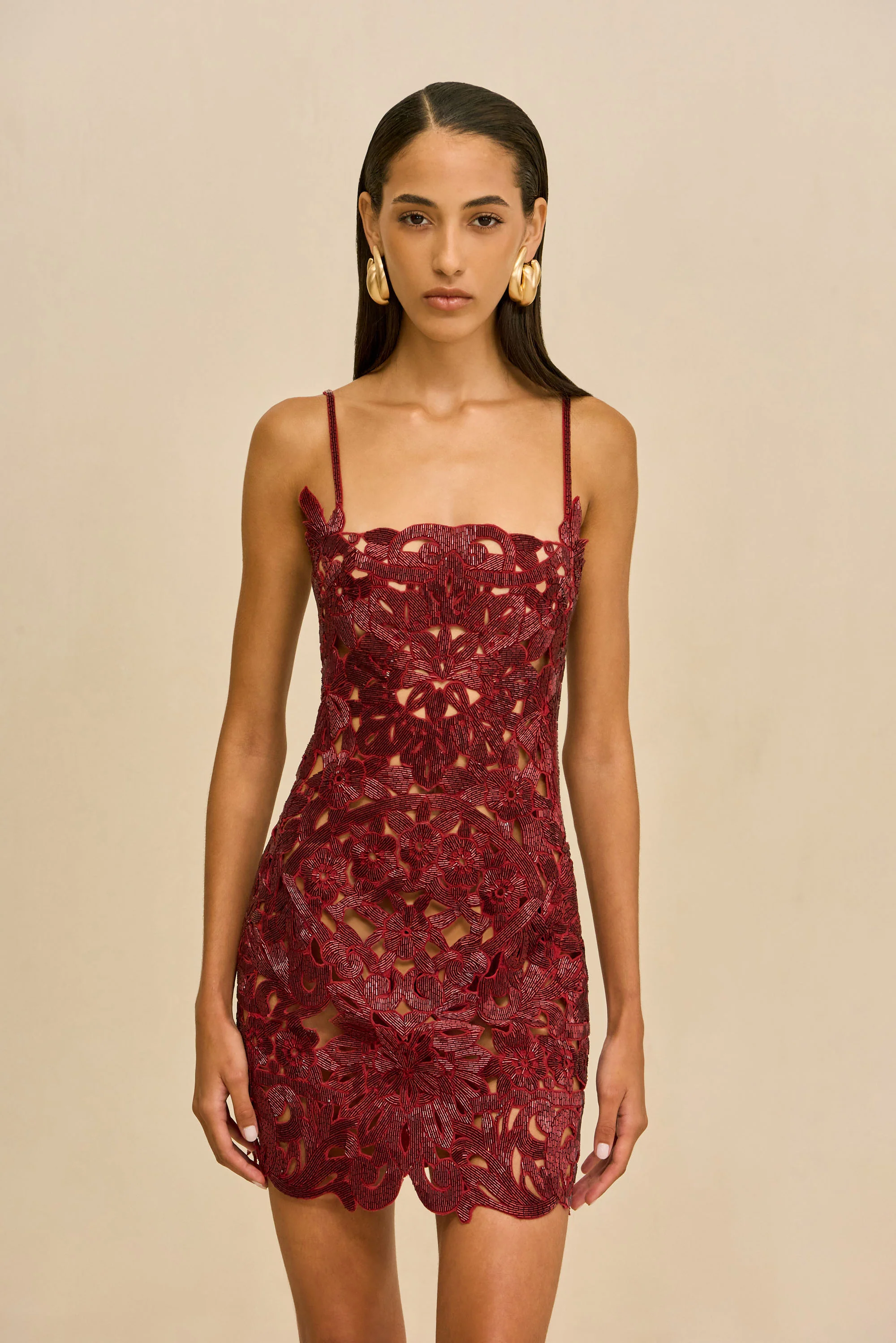VANYA DRESS - MERLOT
