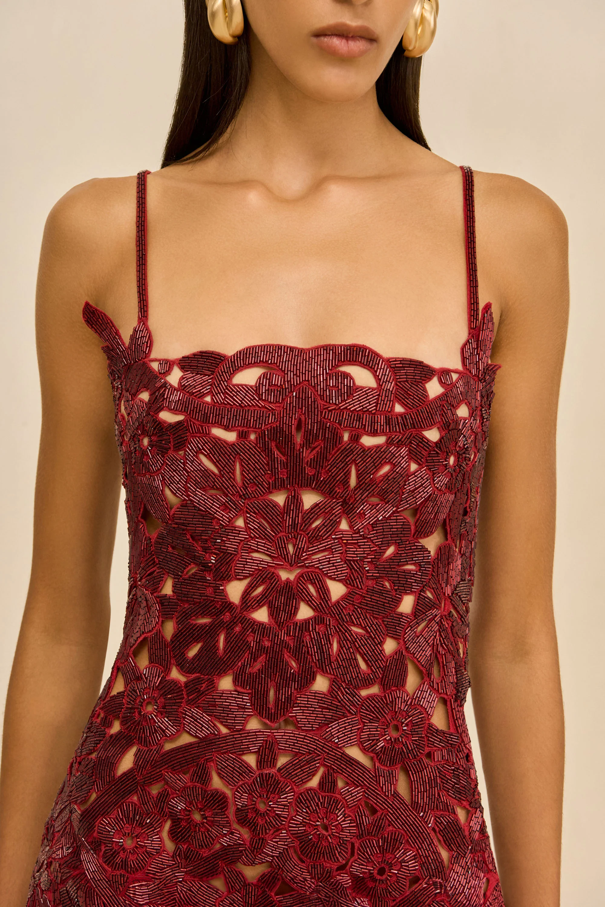 VANYA DRESS - MERLOT - Image 3