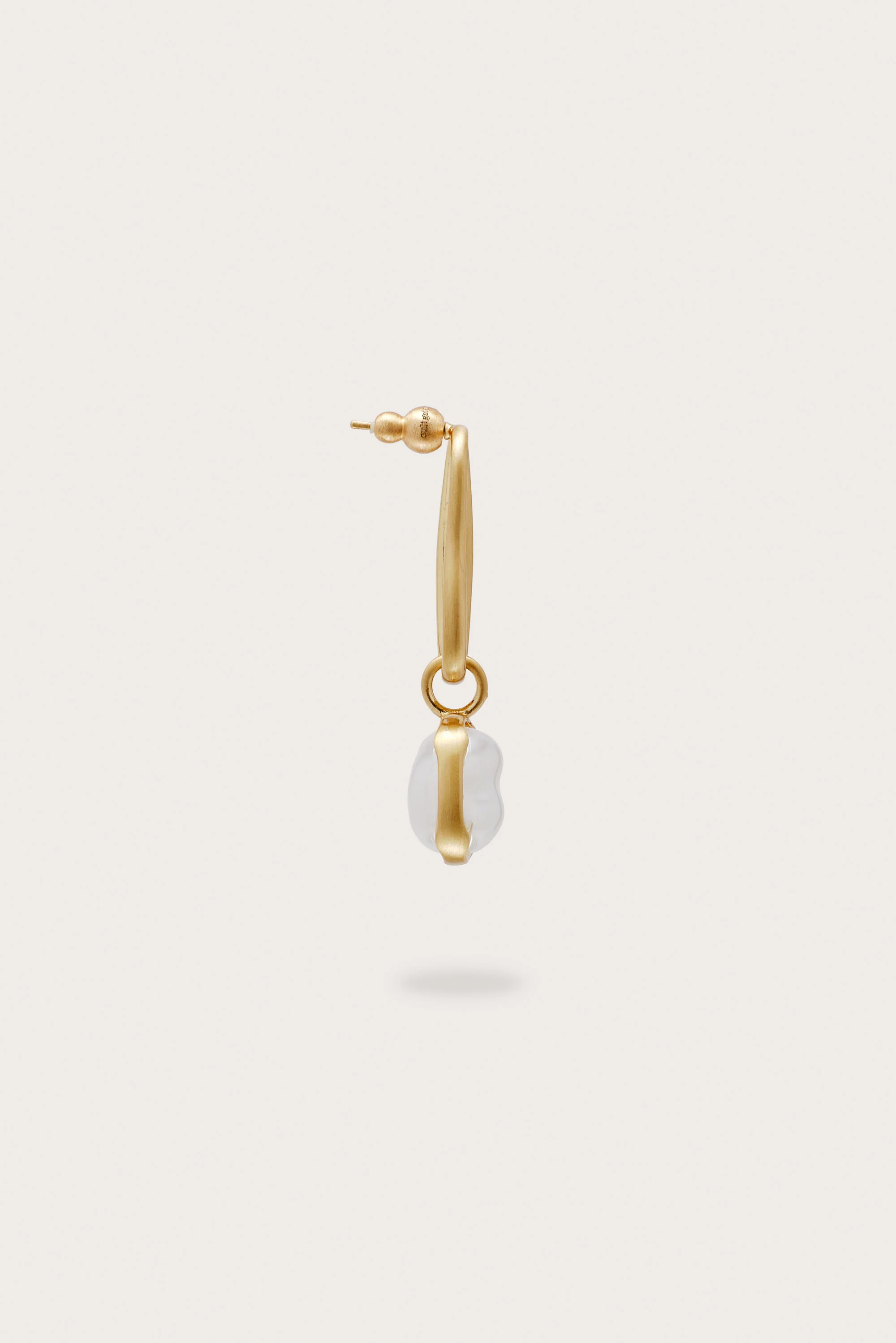 VERA EARRING - BRUSHED BRASS - Image 4
