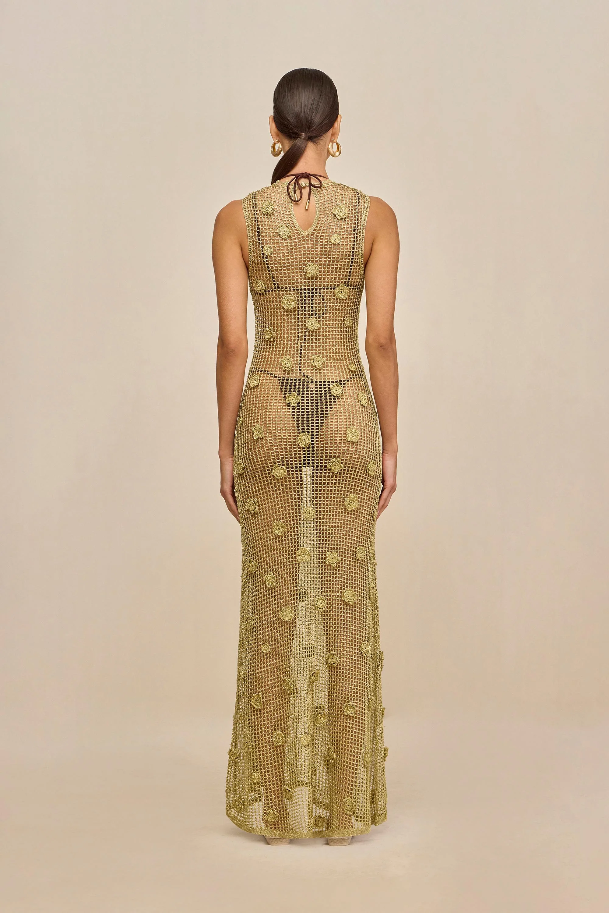 VERMEER DRESS - GOLD - Image 5