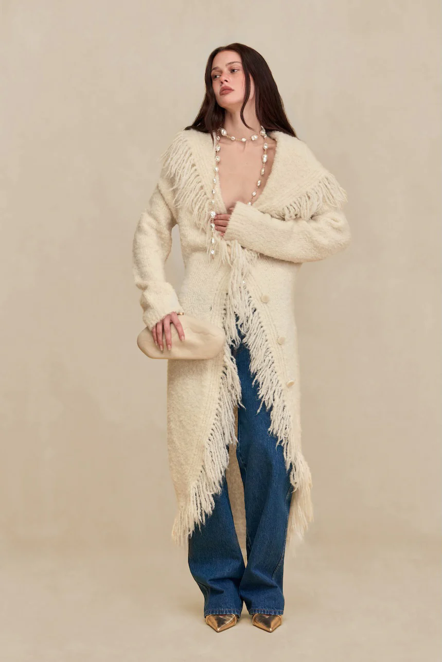 VICTORIA DUSTER - CREAM - Image 4