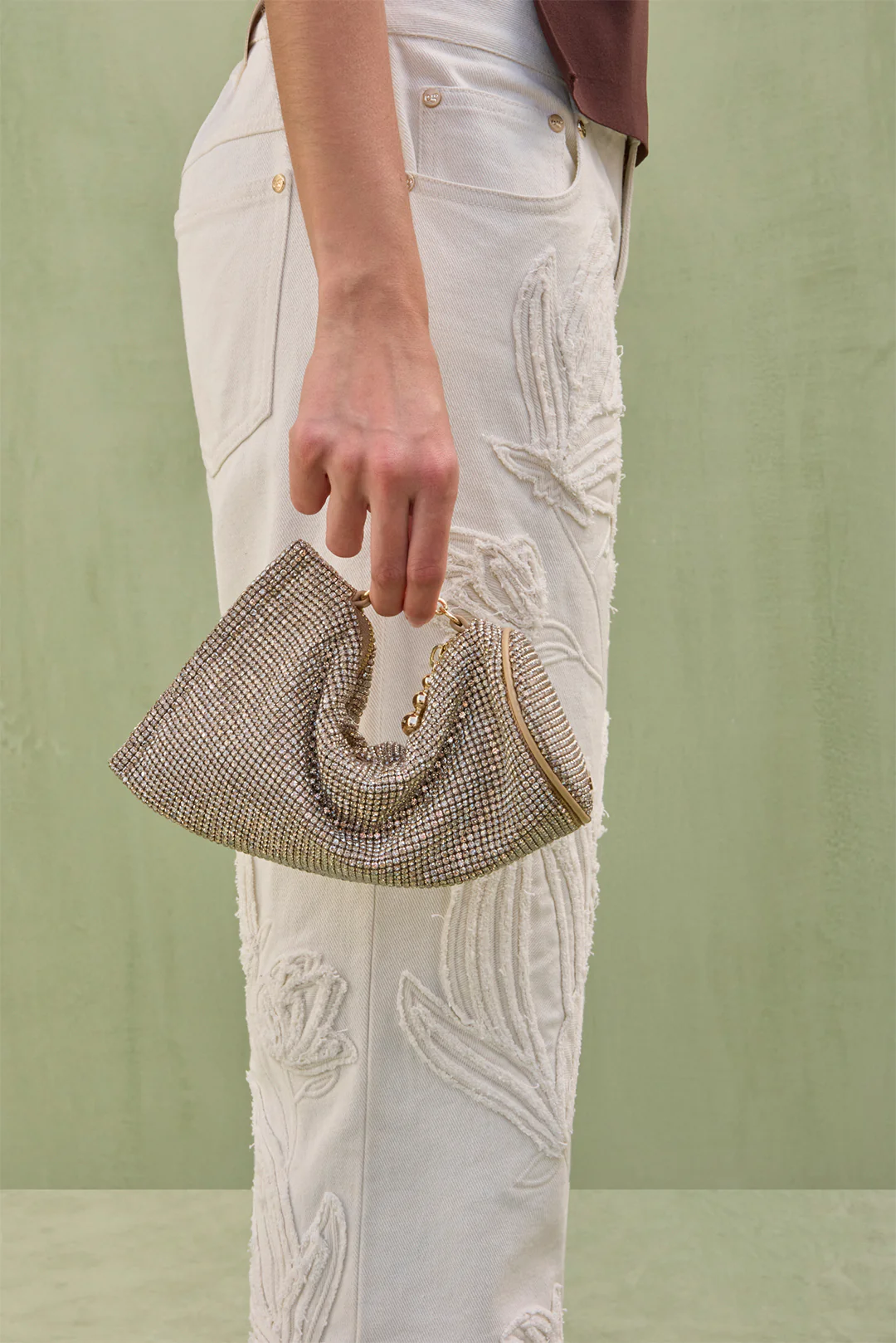 VIERA RHINESTONE WRISTLET - SAND DOLLAR - Image 5