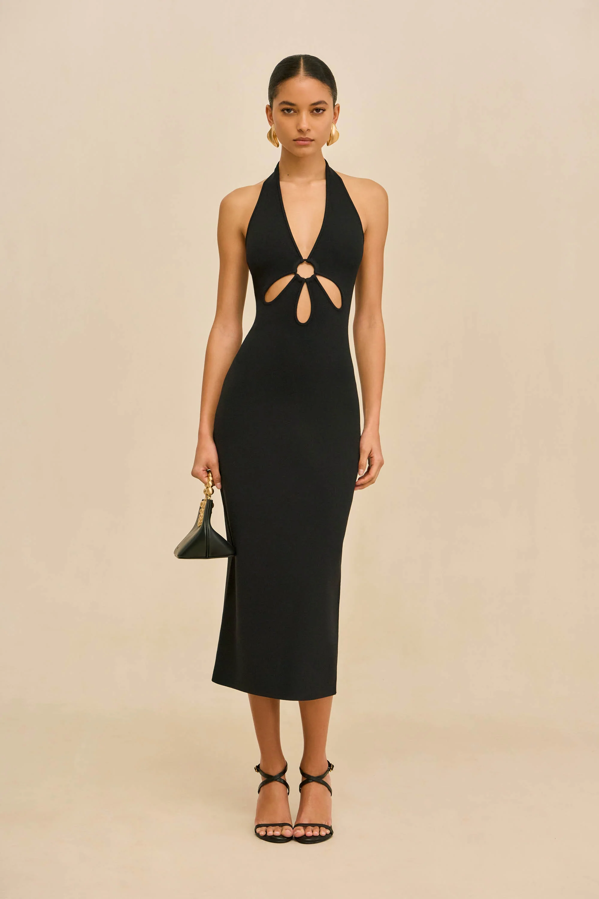 VINNA KNIT DRESS - BLACK