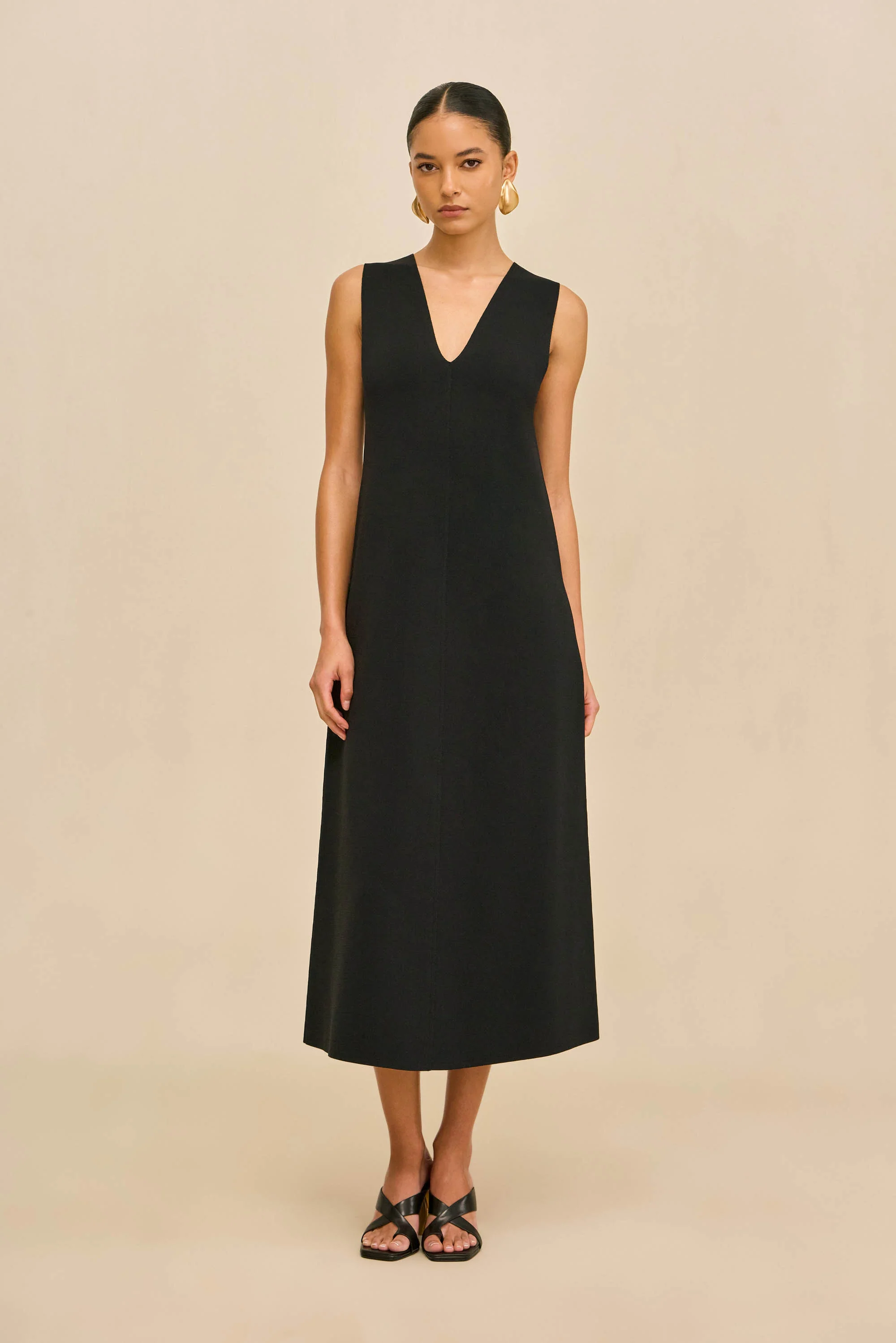 VIOLLET KNIT DRESS - BLACK - Image 3