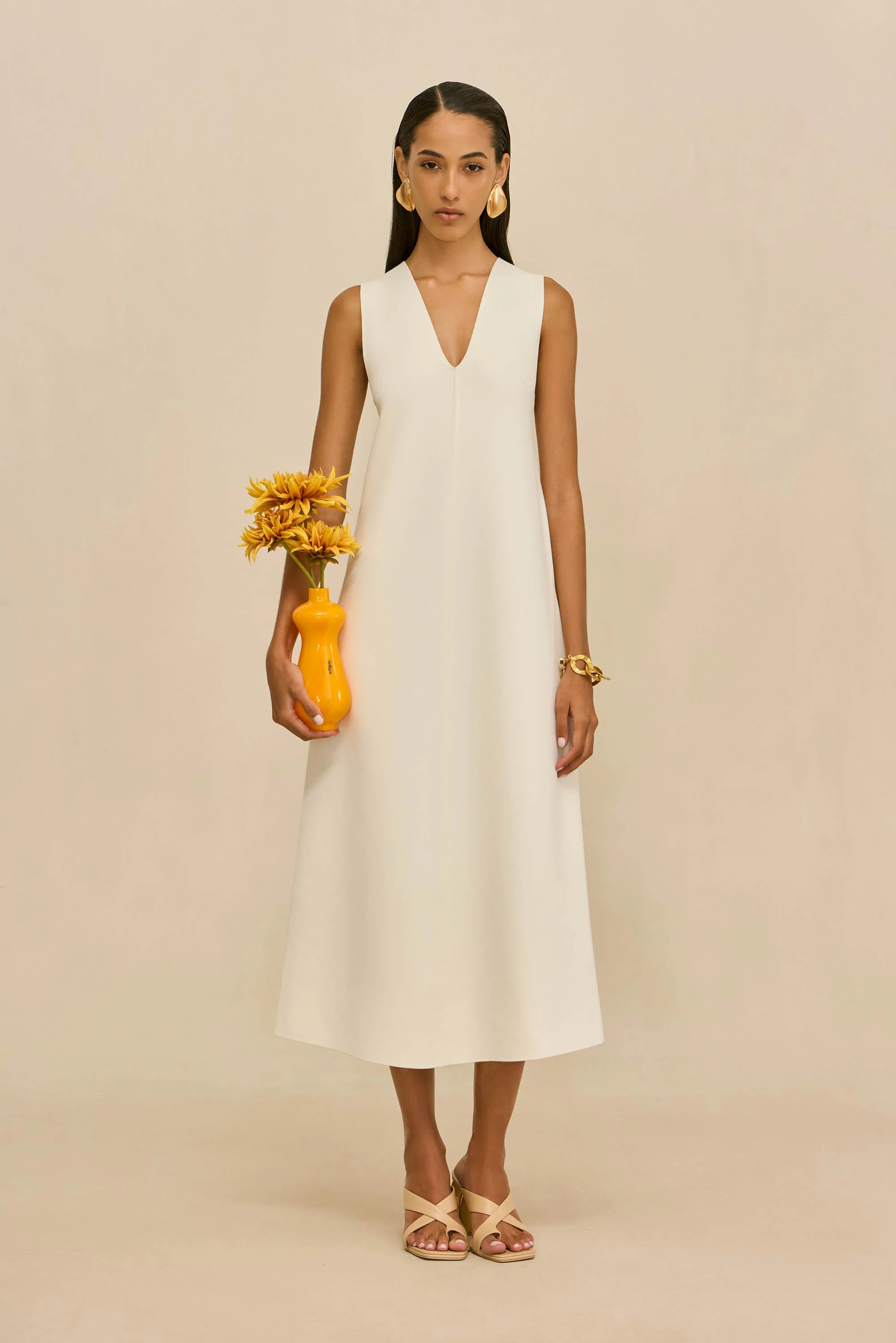 VIOLLET KNIT DRESS - OFF WHITE
