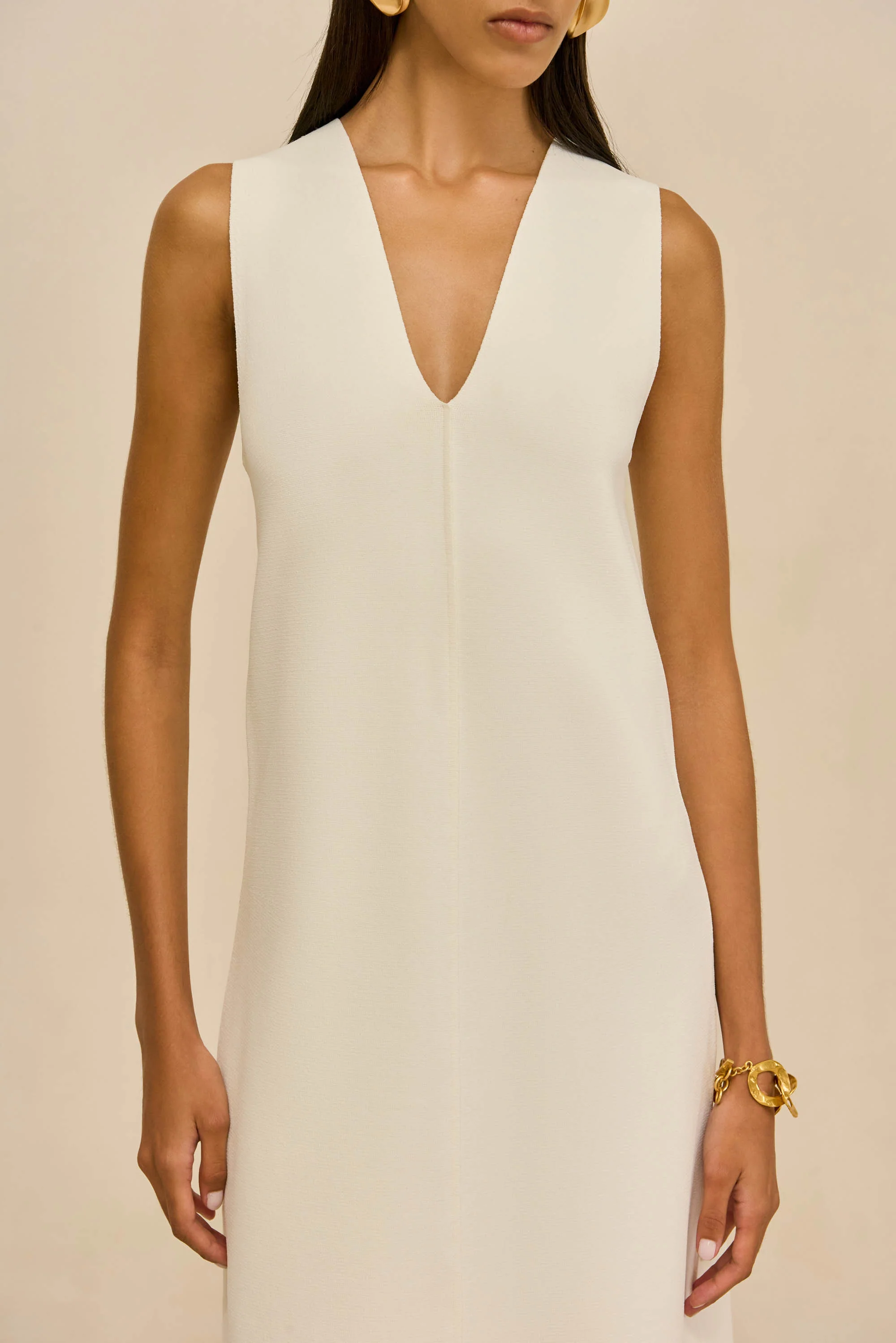 VIOLLET KNIT DRESS - OFF WHITE - Image 2