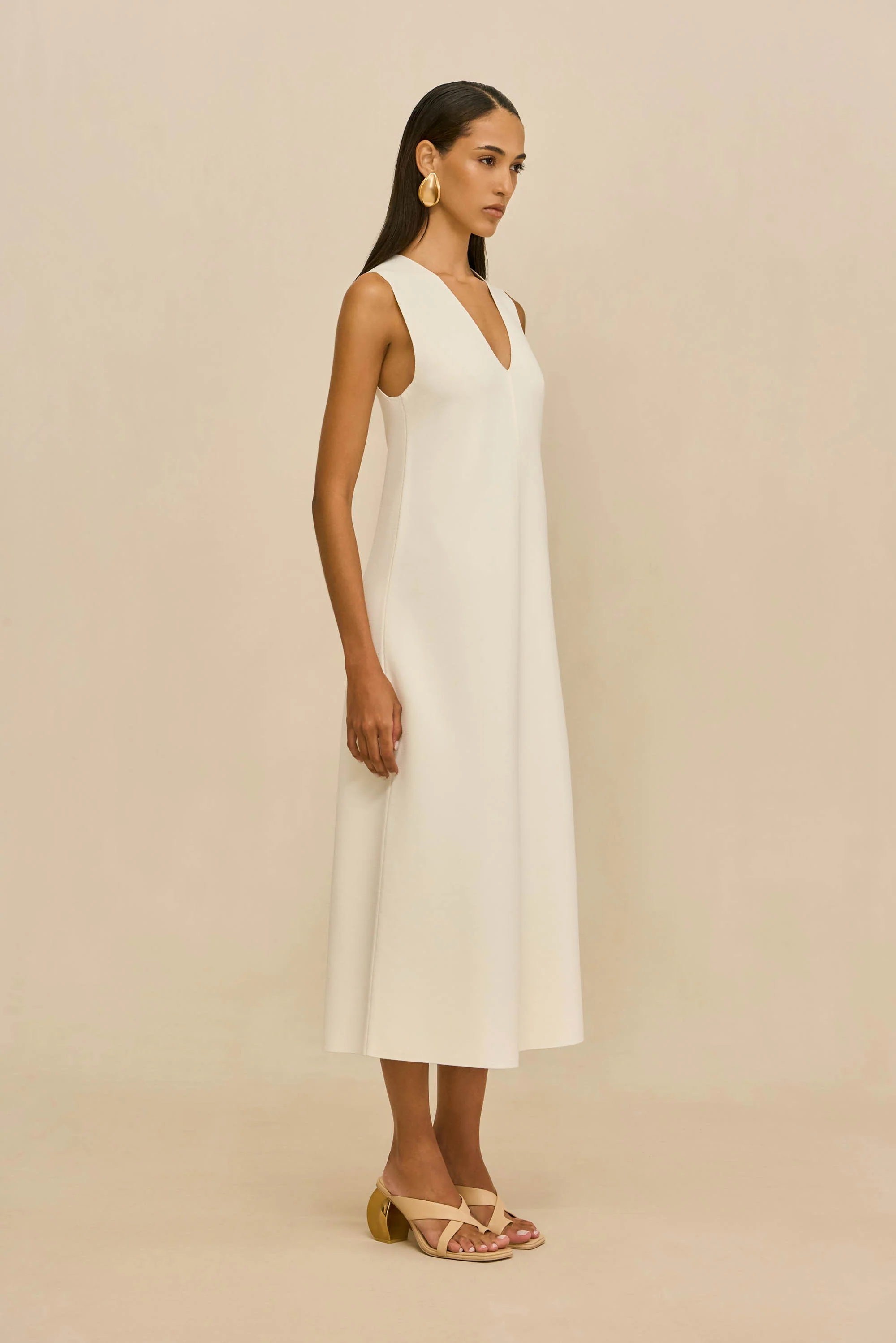 VIOLLET KNIT DRESS - OFF WHITE - Image 5