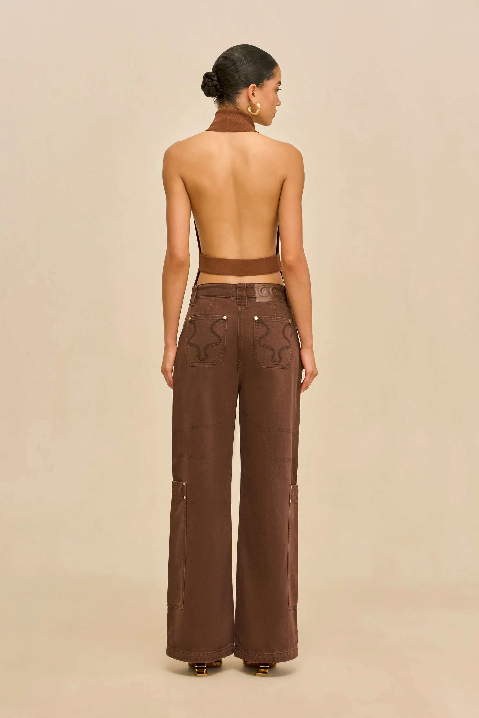 WAKE KNIT TOP - SADDLE - Image 6