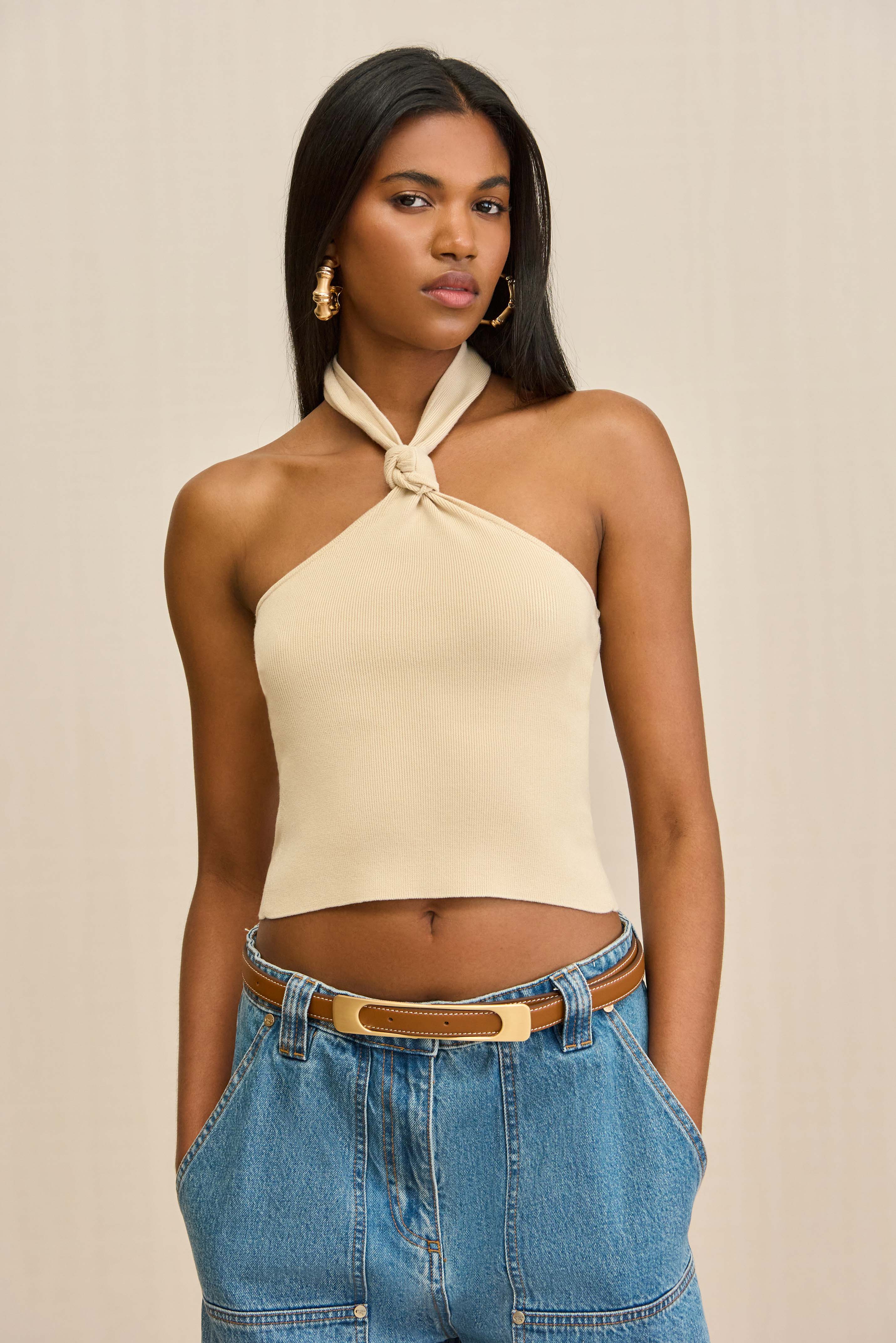 WALI KNIT TOP - BEACH - Image 3