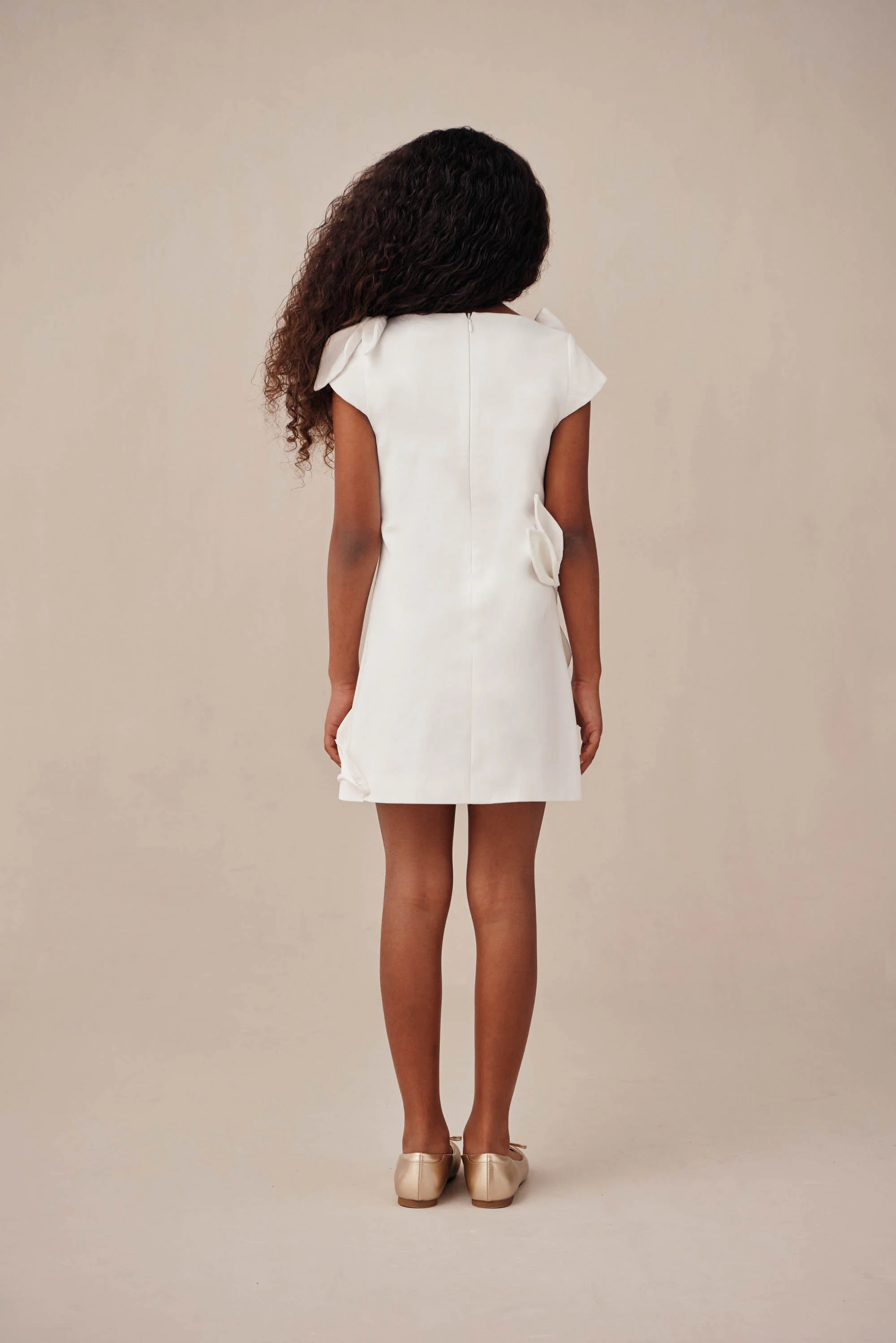 KIDS WISTERIA DRESS - OFF WHITE - Image 6